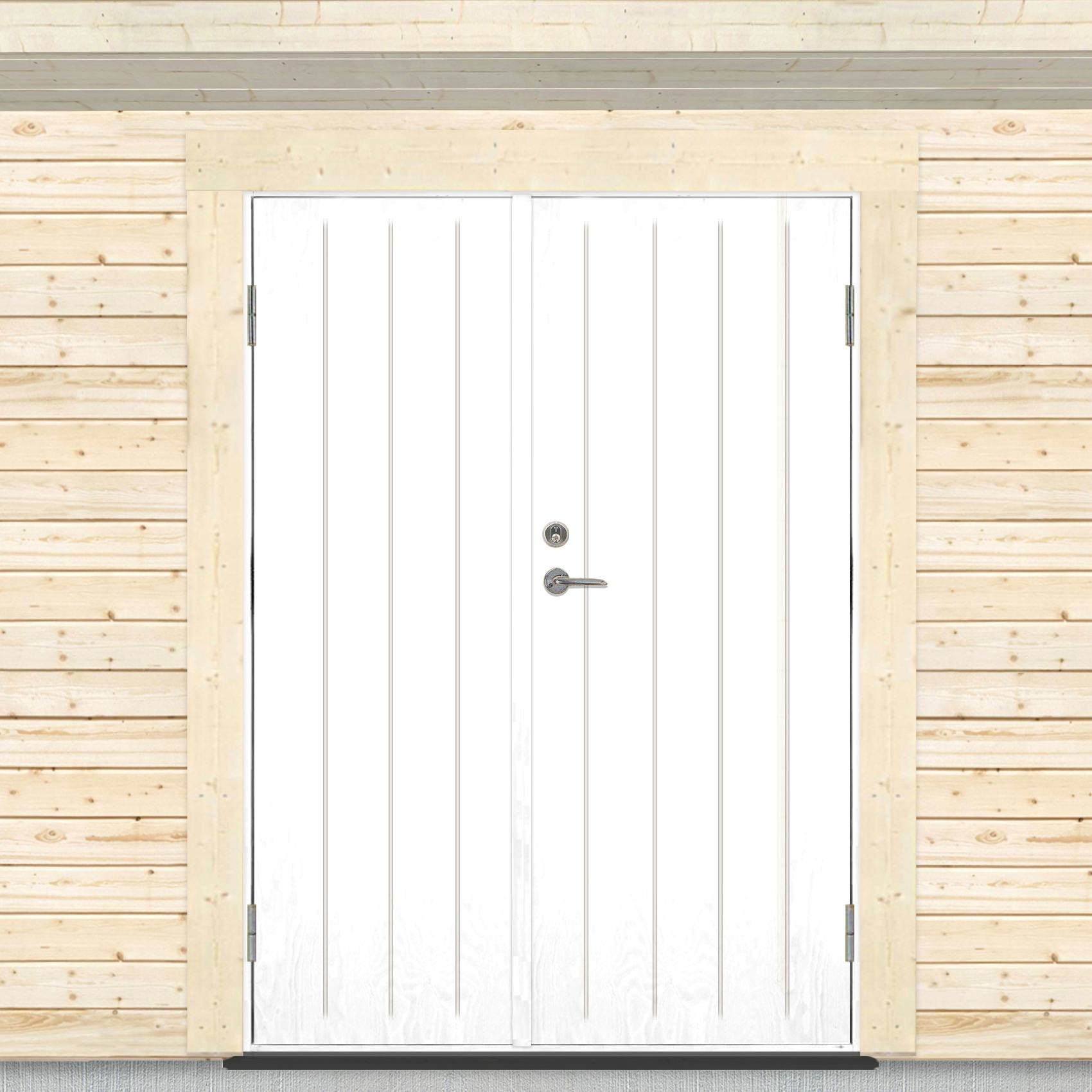 Pardörr Sveadörren Kall Grundmålad