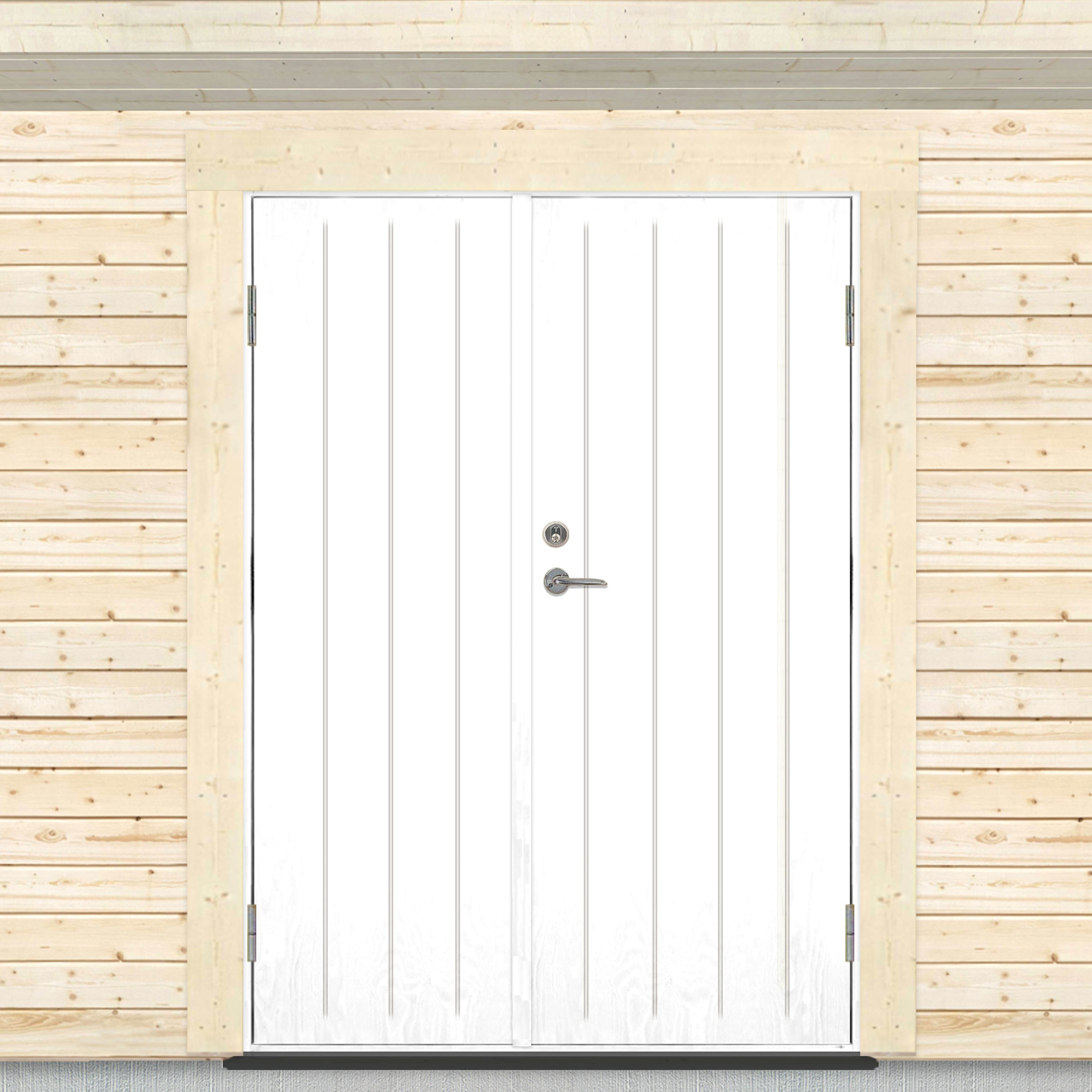 Pardörr Sveadörren Kall Grundmålad