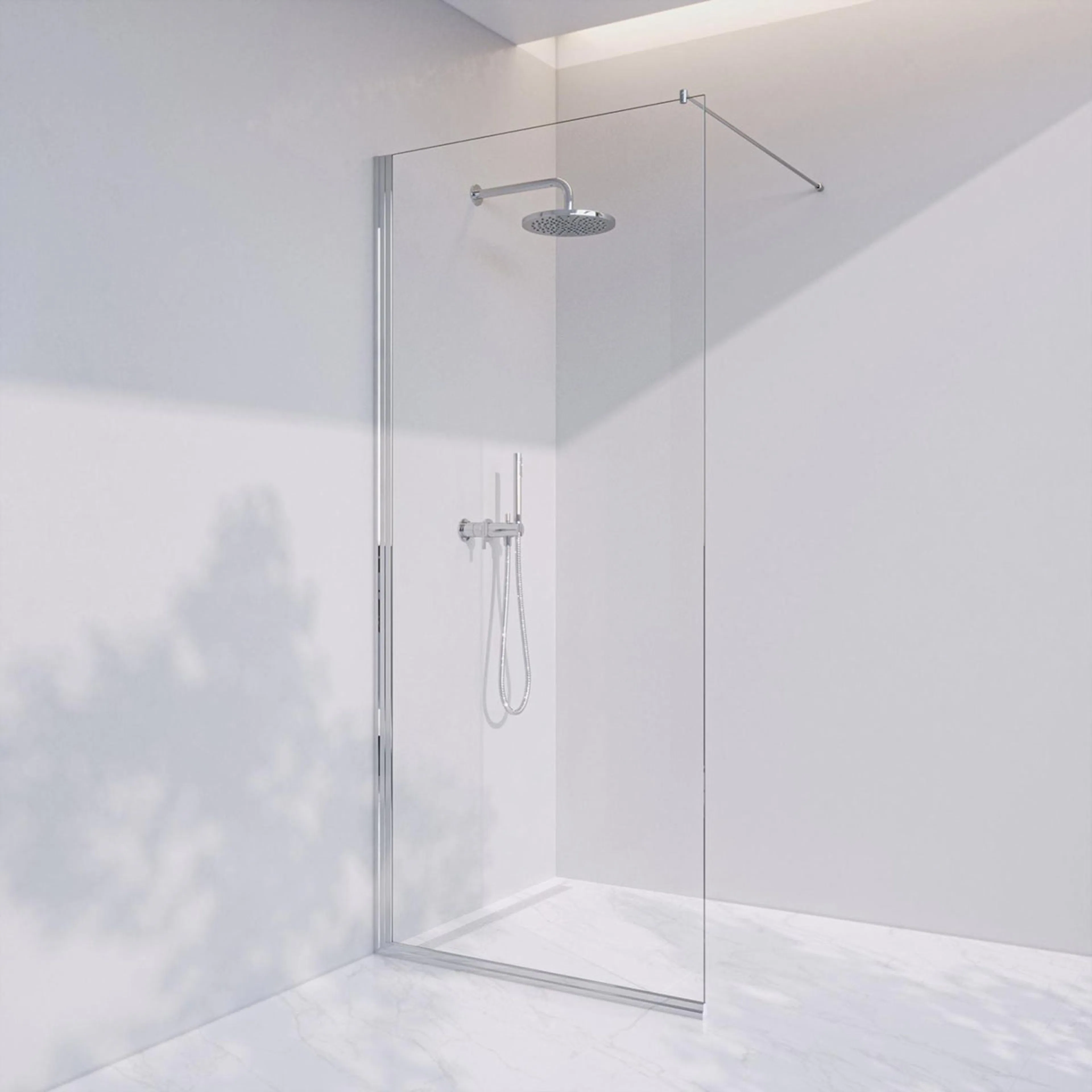 Duschvägg Invitrea Prime PH1 med Glasrengöring