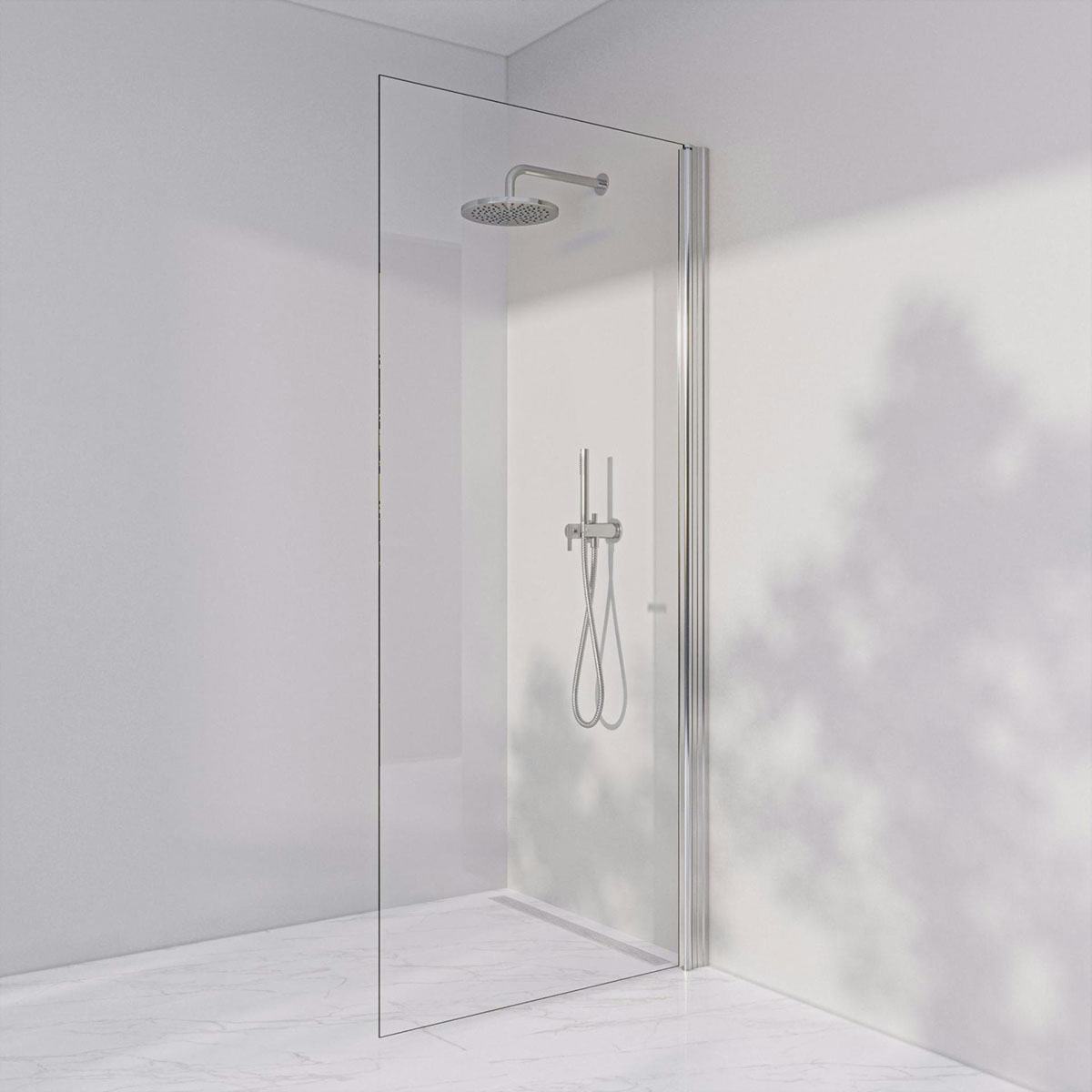 Duschvägg Invitrea Prime PH2 med Glasrengöring