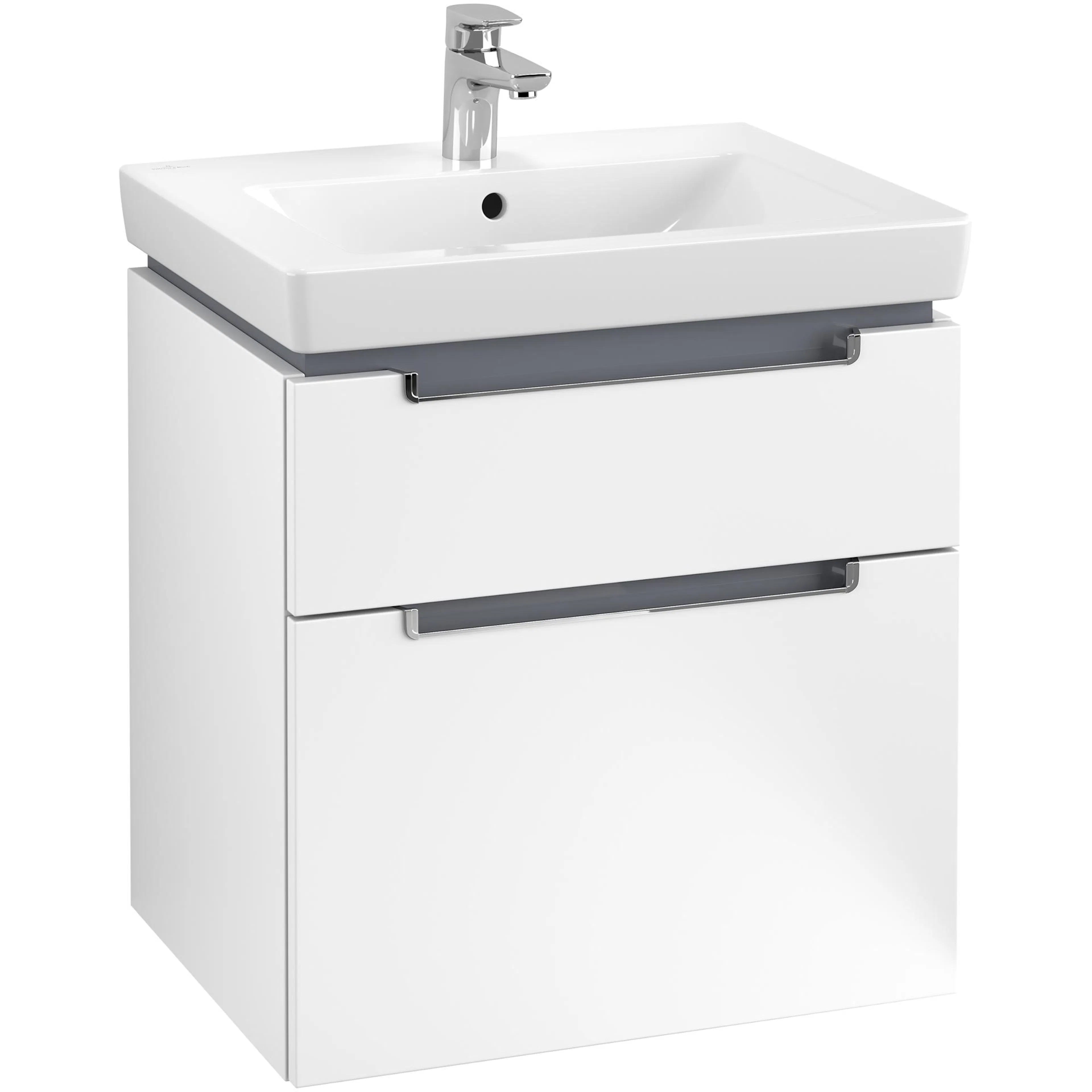 Tvättställsskåp Villeroy & Boch Subway 2.0 med 2 Lådor