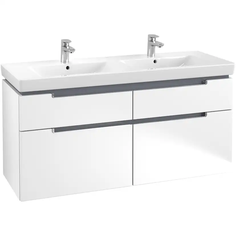 Tvättställsskåp Villeroy & Boch Subway 2.0 för Dubbla Tvättställ