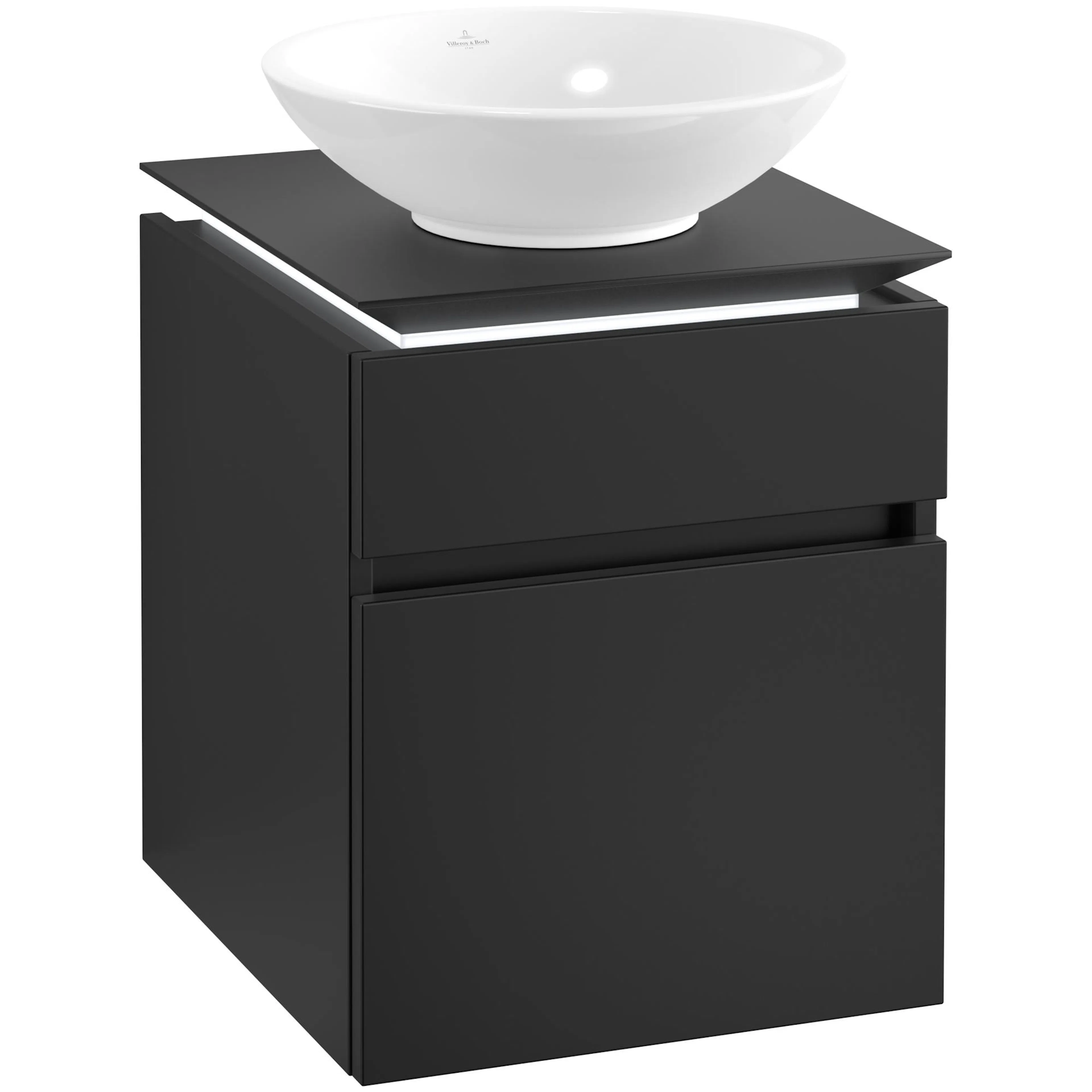 Tvättställsskåp Villeroy & Boch Legato 450 med 2 Lådor för Ytmonterat Tvättställ