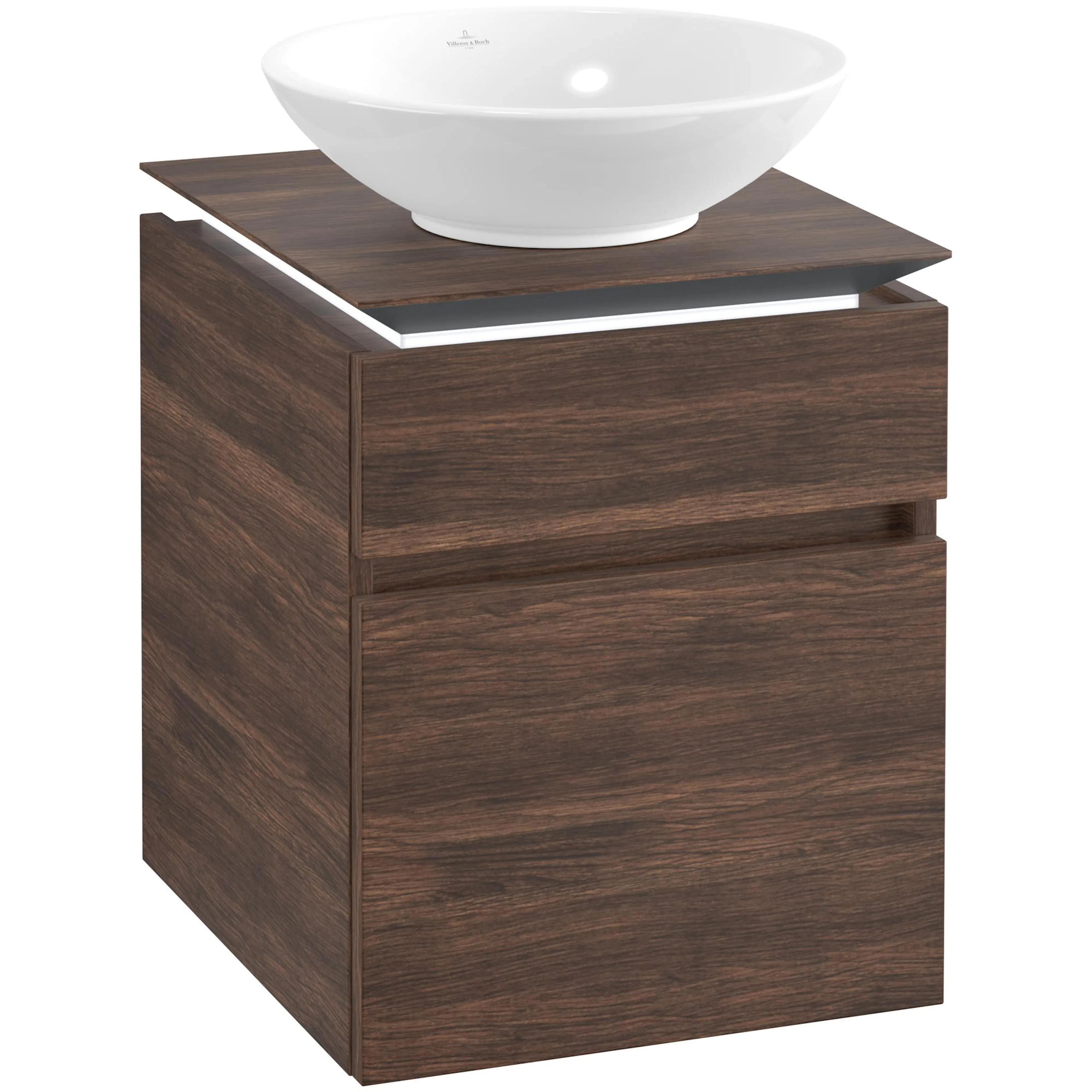 Tvättställsskåp Villeroy & Boch Legato 450 med 2 Lådor för Ytmonterat Tvättställ