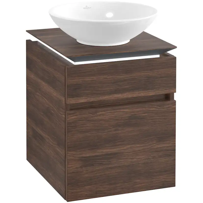 Tvättställsskåp Villeroy & Boch Legato 450 med 2 Lådor för Ytmonterat Tvättställ