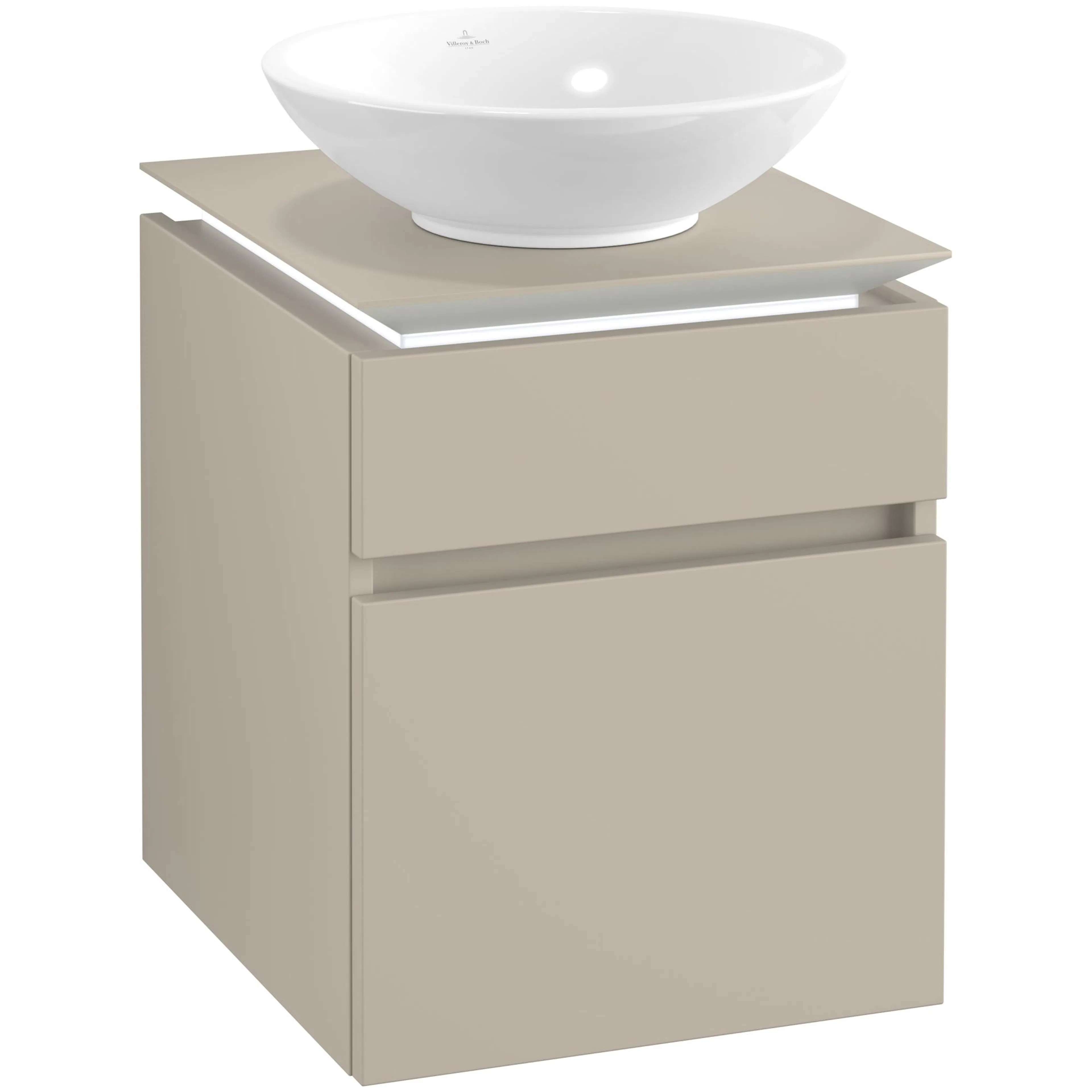 Tvättställsskåp Villeroy & Boch Legato 450 med 2 Lådor för Ytmonterat Tvättställ