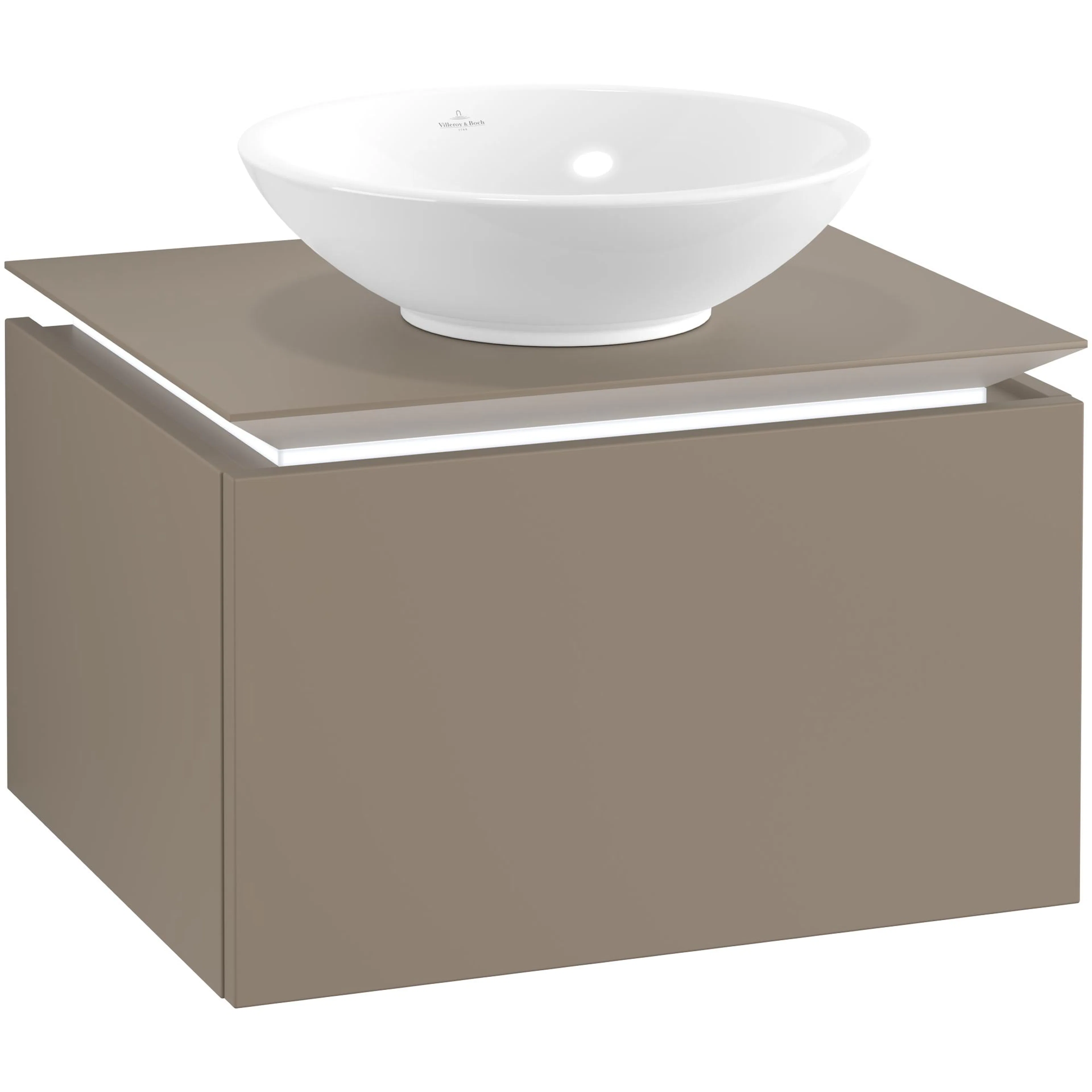 Tvättställsskåp Villeroy & Boch Legato Kompakt 600 med 1 Låda för Ytmonterat Tvättställ