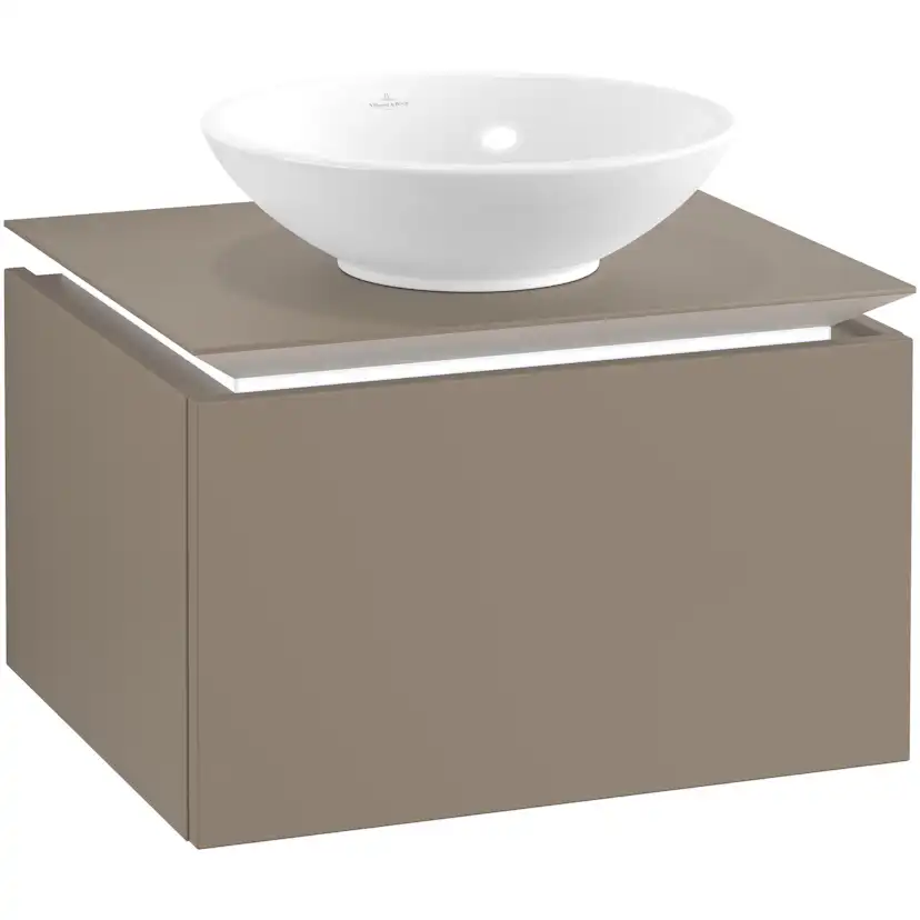 Tvättställsskåp Villeroy & Boch Legato Kompakt 600 med 1 Låda för Ytmonterat Tvättställ