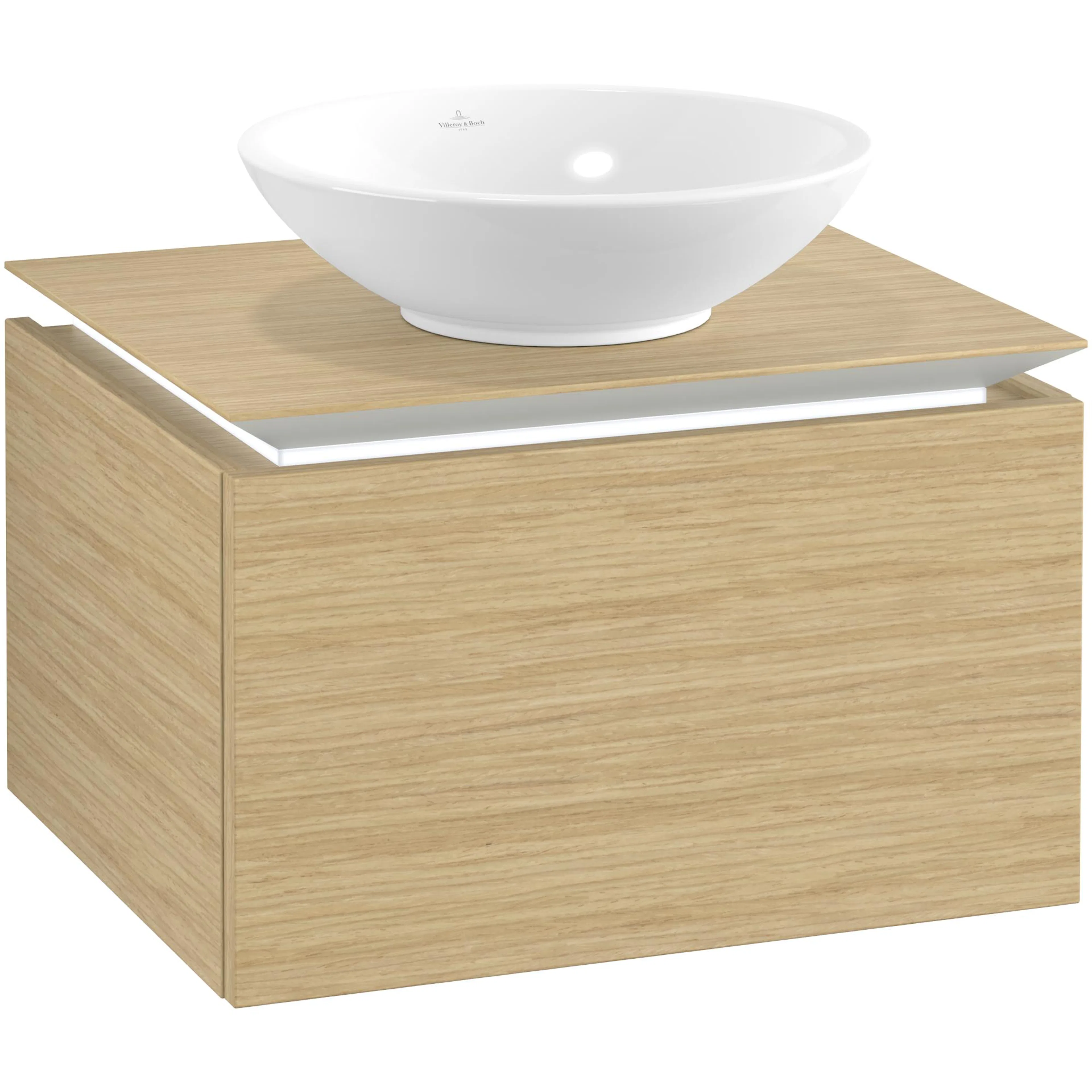 Tvättställsskåp Villeroy & Boch Legato Kompakt 600 med 1 Låda för Ytmonterat Tvättställ