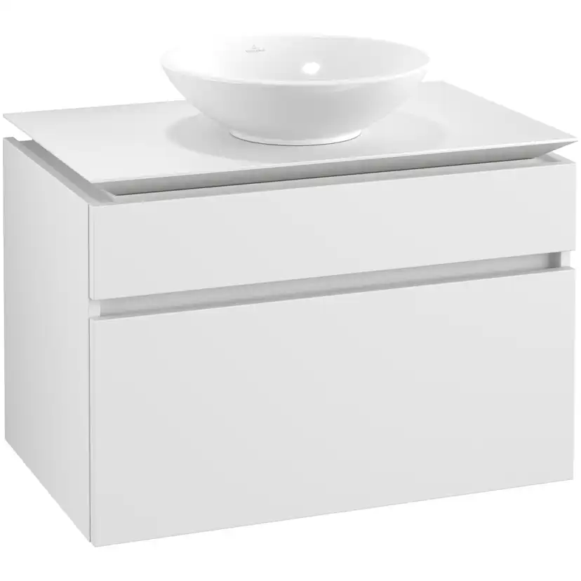 Tvättställsskåp Villeroy & Boch Legato 800 med 2 Lådor för Ytmonterat Tvättställ