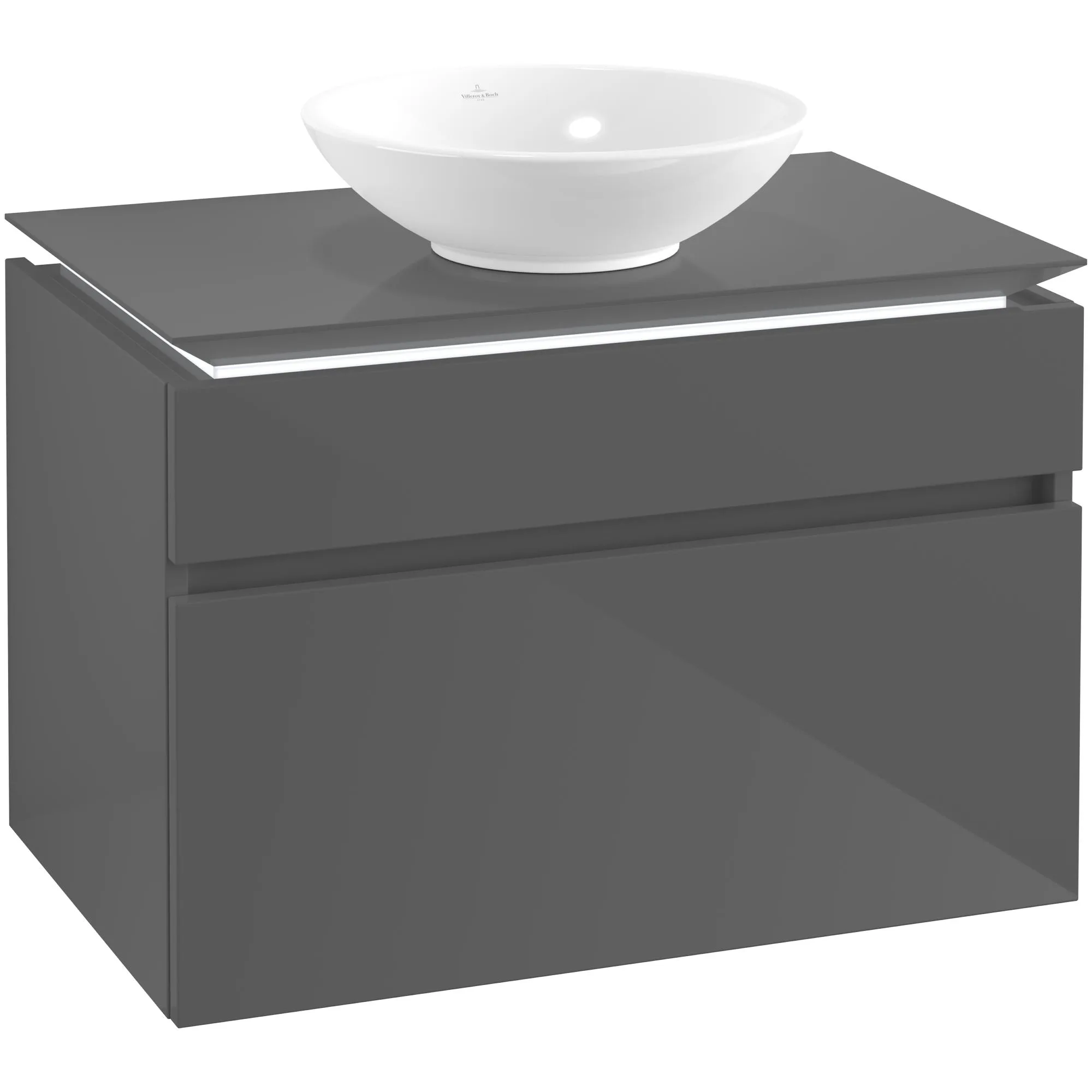 Tvättställsskåp Villeroy & Boch Legato 800 med 2 Lådor för Ytmonterat Tvättställ