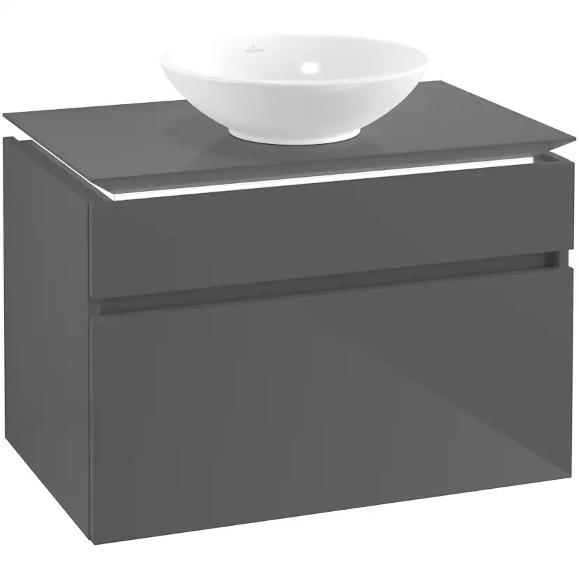 Tvättställsskåp Villeroy & Boch Legato 800 med 2 Lådor för Ytmonterat Tvättställ