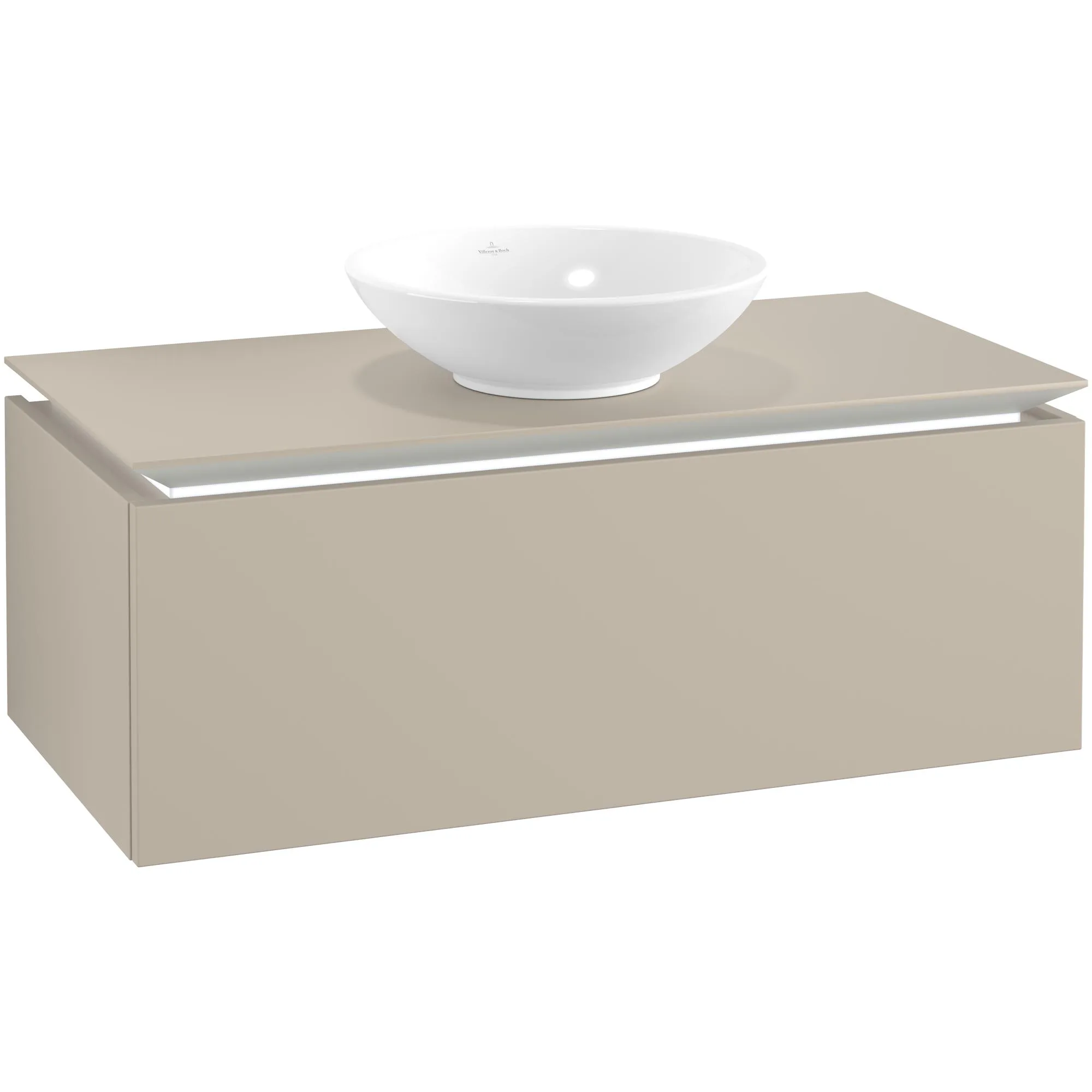 Tvättställsskåp Villeroy & Boch Legato Kompakt 1000 med 1 Låda för Ytmonterat Tvättställ