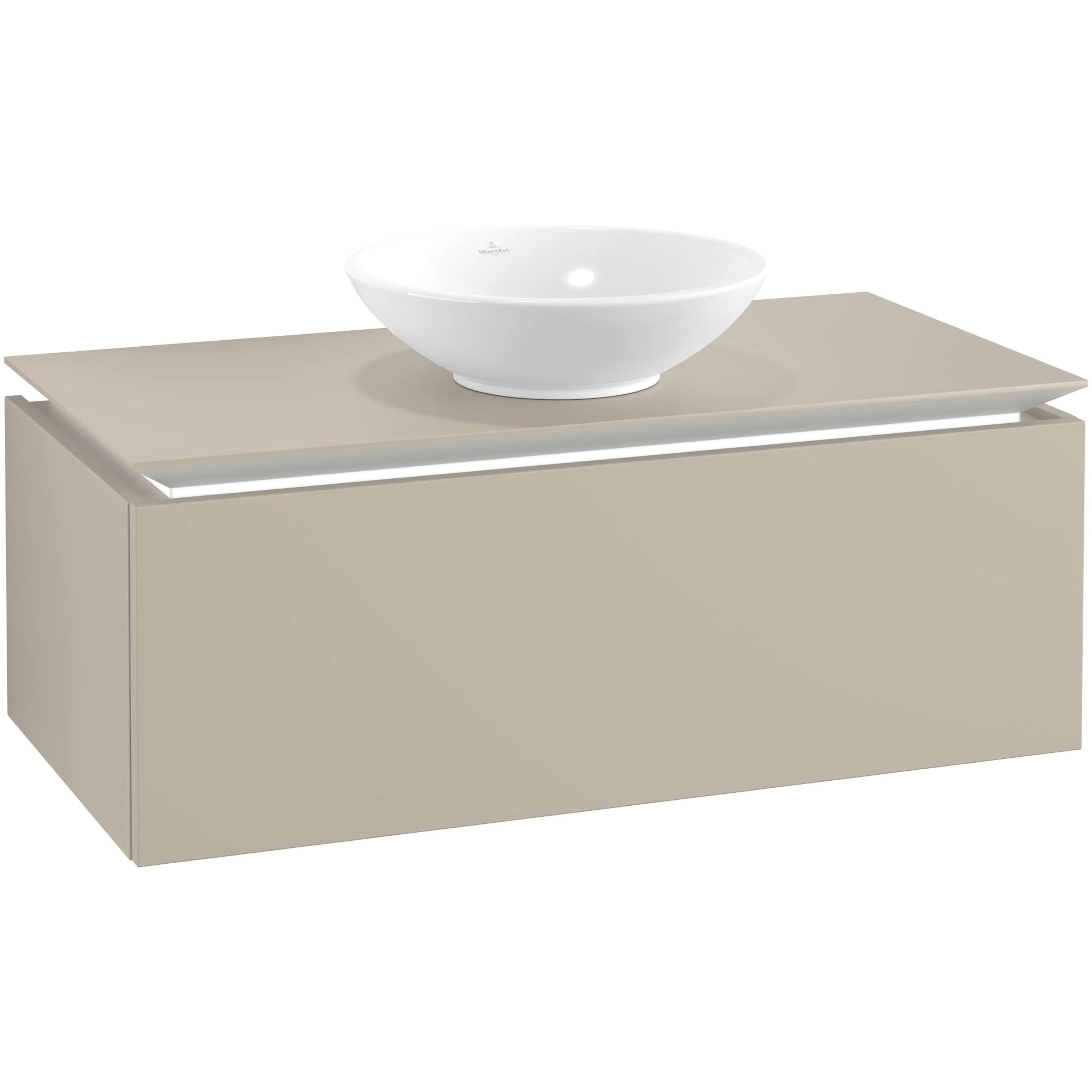 Tvättställsskåp Villeroy & Boch Legato Kompakt 1000 med 1 Låda för Ytmonterat Tvättställ