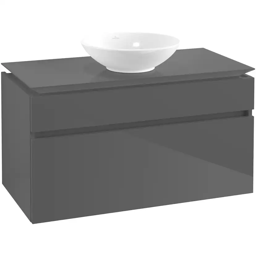 Tvättställsskåp Villeroy & Boch Legato 1000 med 2 Lådor för Ytmonterat Tvättställ