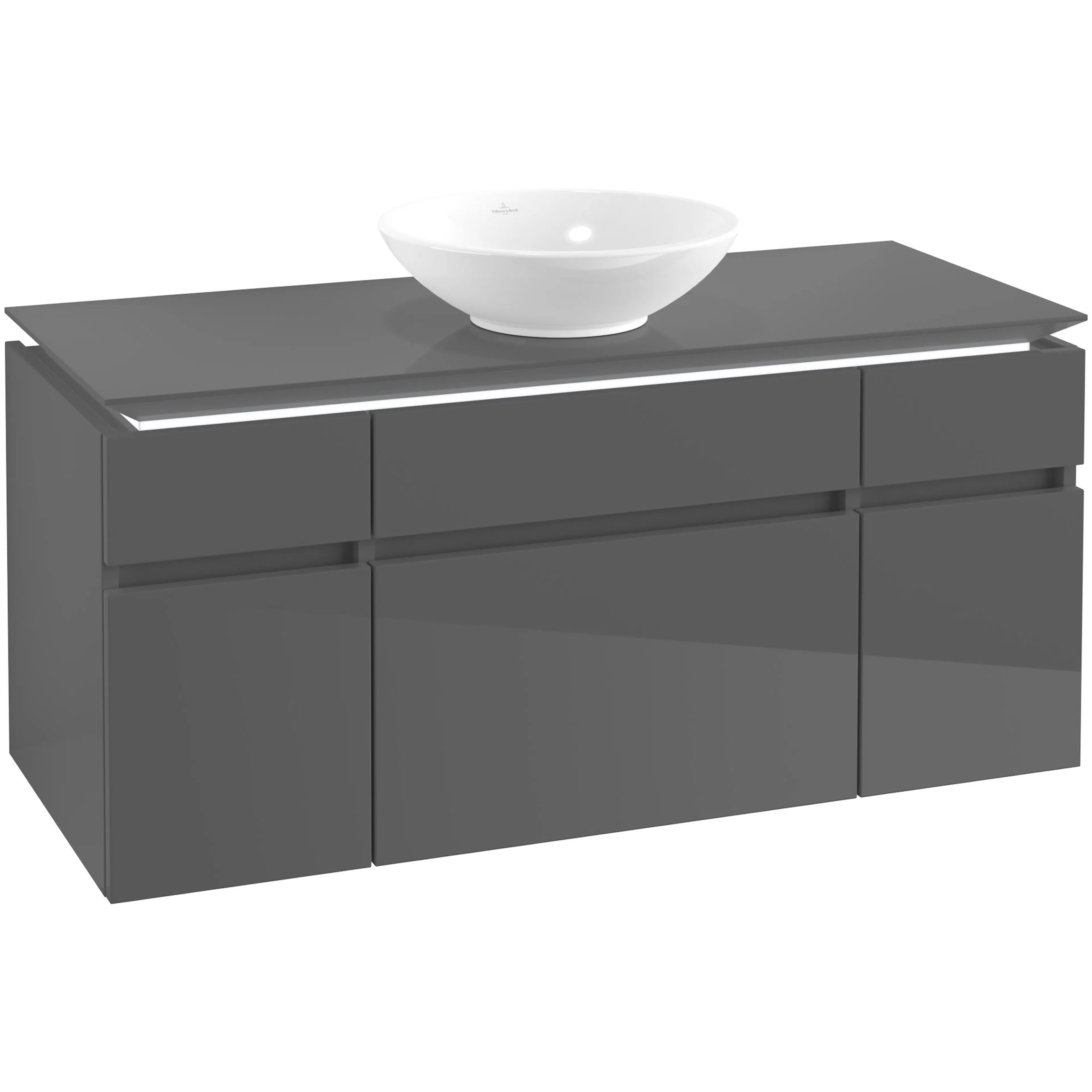 Tvättställsskåp Villeroy & Boch Legato med 5 Lådor för Ytmonterat Tvättställ från Övriga V&B Serier