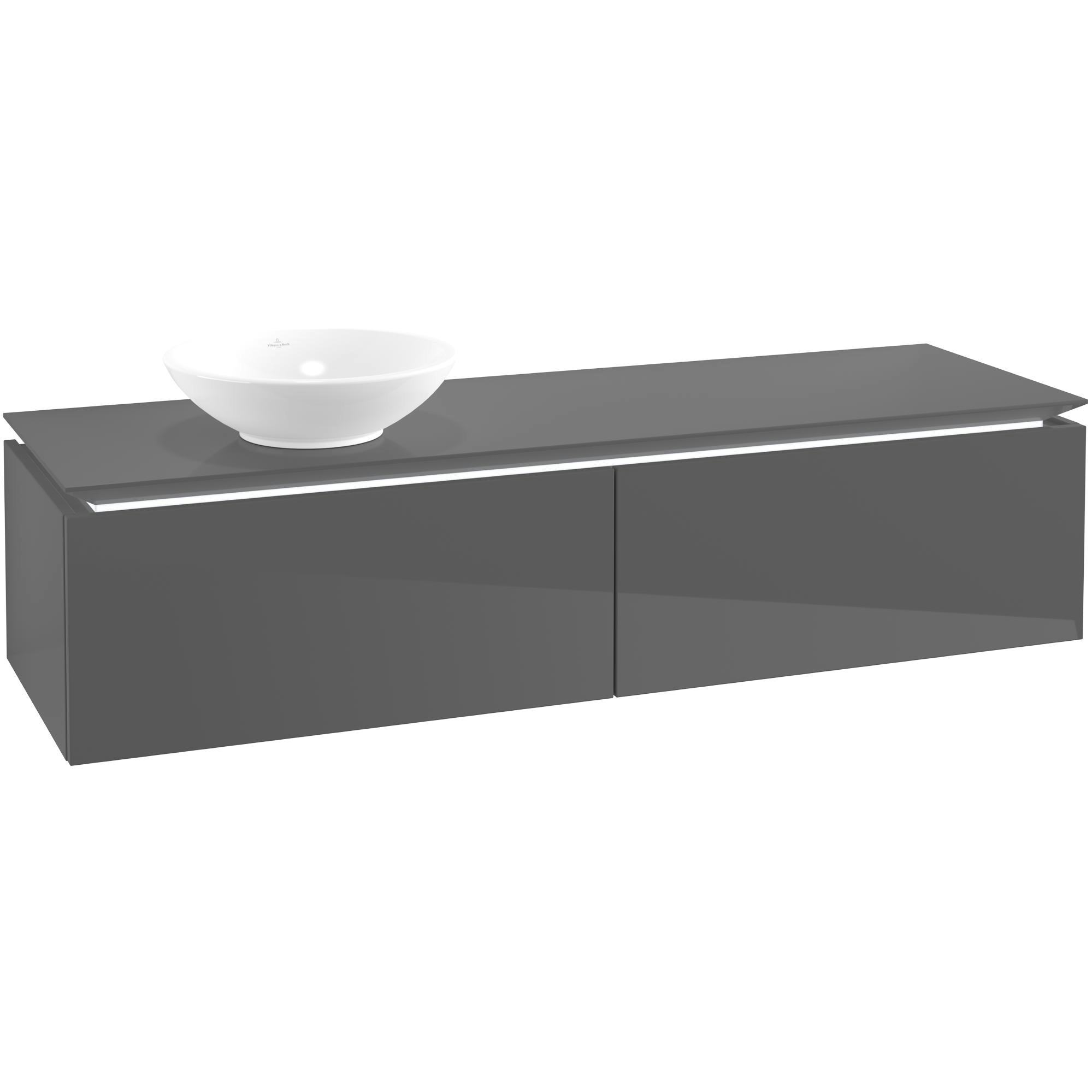 Tvättställsskåp Villeroy & Boch Legato Kompakt 1600 med 2 Lådor för Ocentrerat Ytmonterat Tvättställ från Övriga V&B Serier