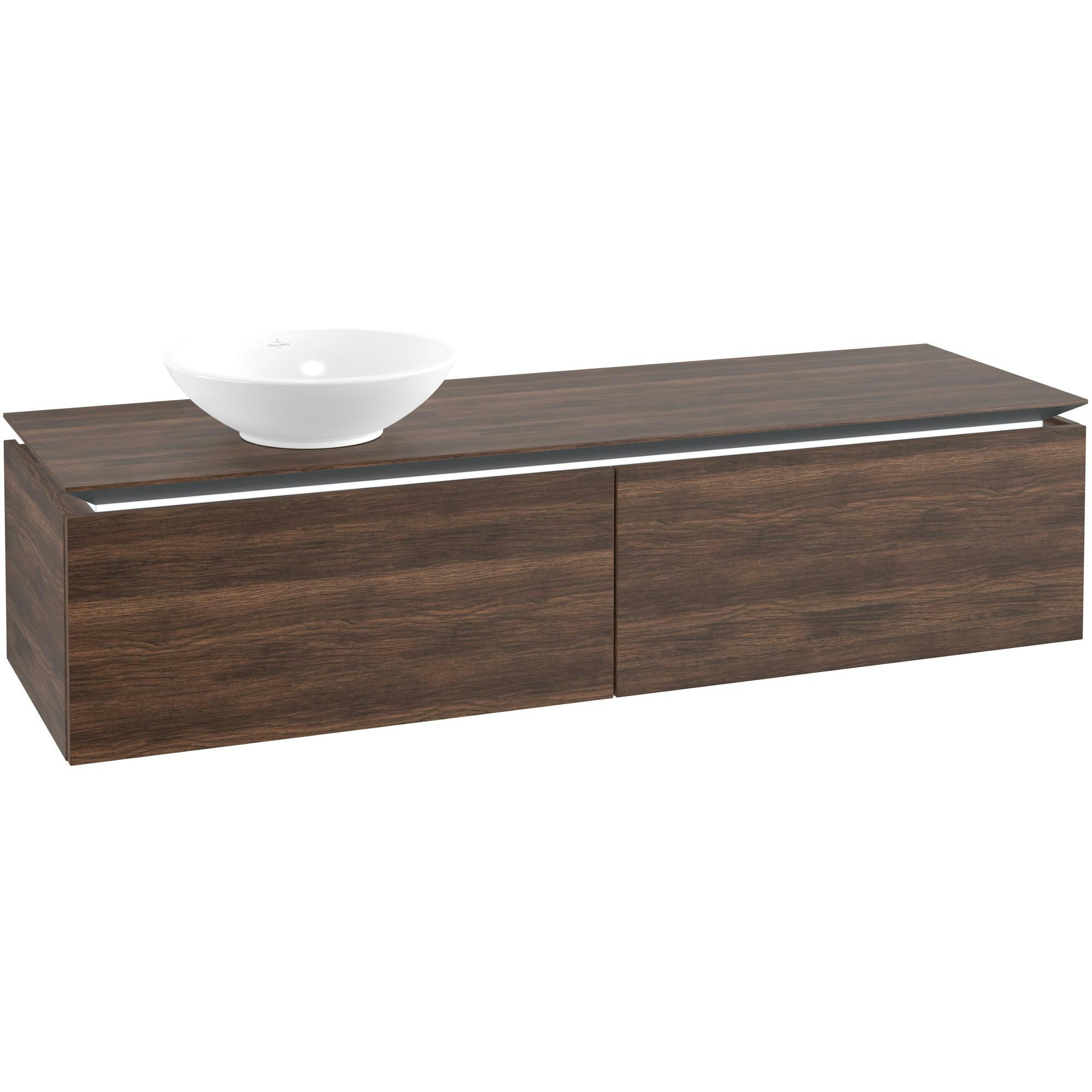 Tvättställsskåp Villeroy & Boch Legato Kompakt 1600 med 2 Lådor för Ocentrerat Ytmonterat Tvättställ från Övriga V&B Serier