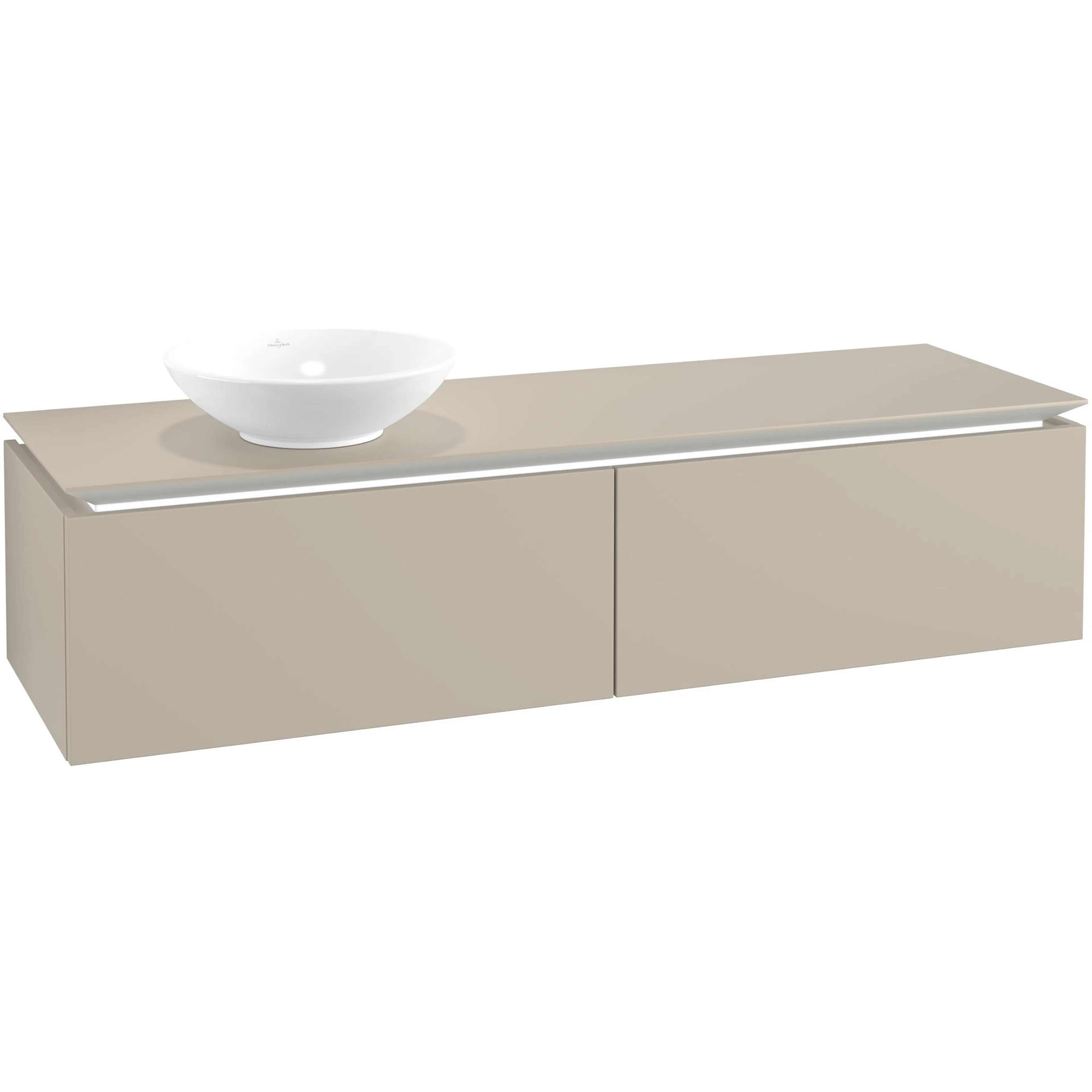 Tvättställsskåp Villeroy & Boch Legato Kompakt 1600 med 2 Lådor för Ocentrerat Ytmonterat Tvättställ från Övriga V&B Serier