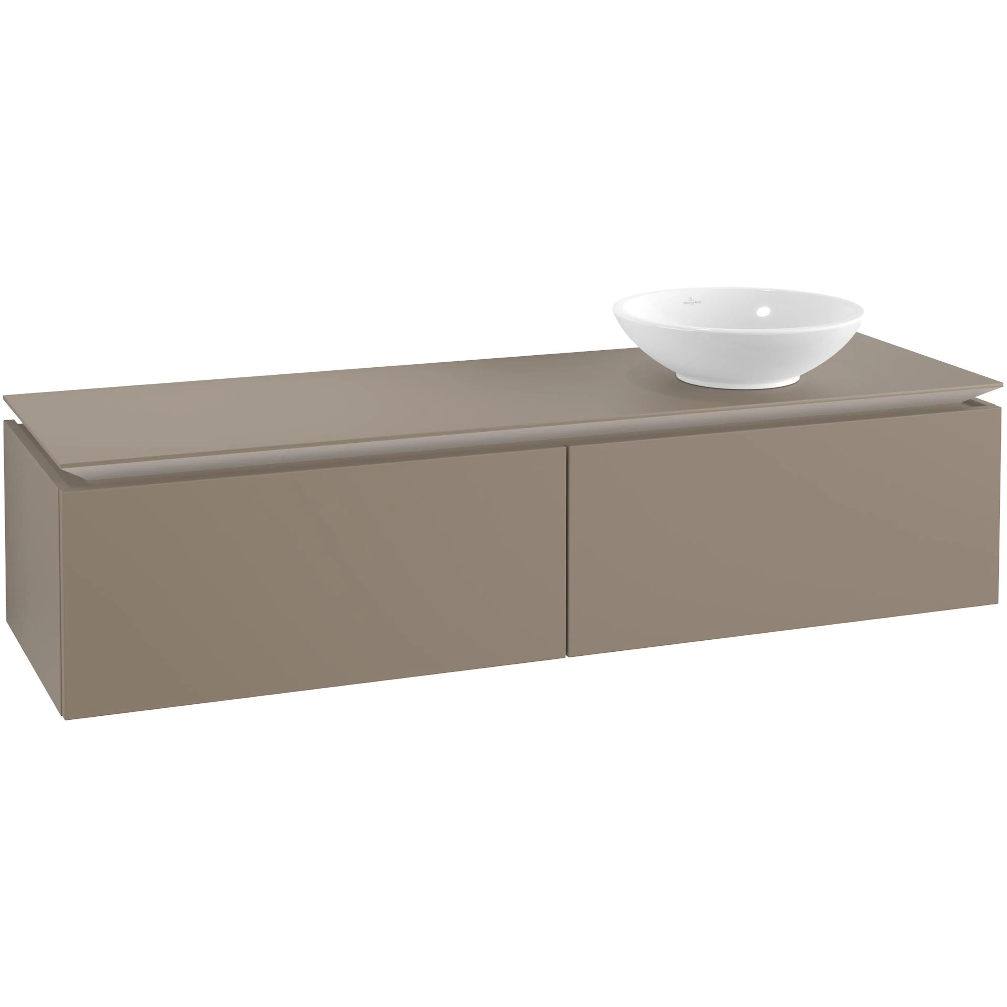 Tvättställsskåp Villeroy & Boch Legato Kompakt 1600 med 2 Lådor för Ocentrerat Ytmonterat Tvättställ från Övriga V&B Serier