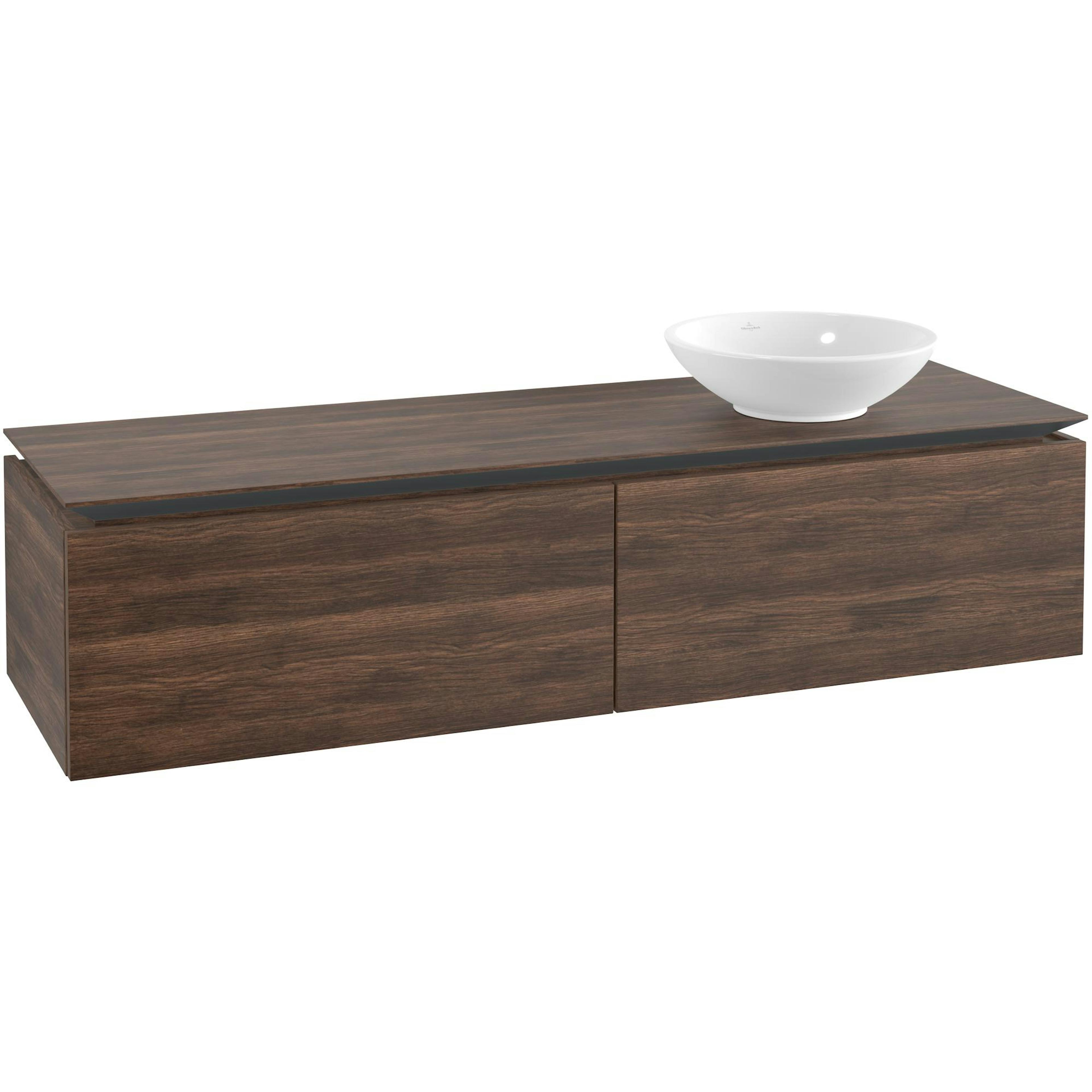 Tvättställsskåp Villeroy & Boch Legato Kompakt 1600 med 2 Lådor för Ocentrerat Ytmonterat Tvättställ från Övriga V&B Serier