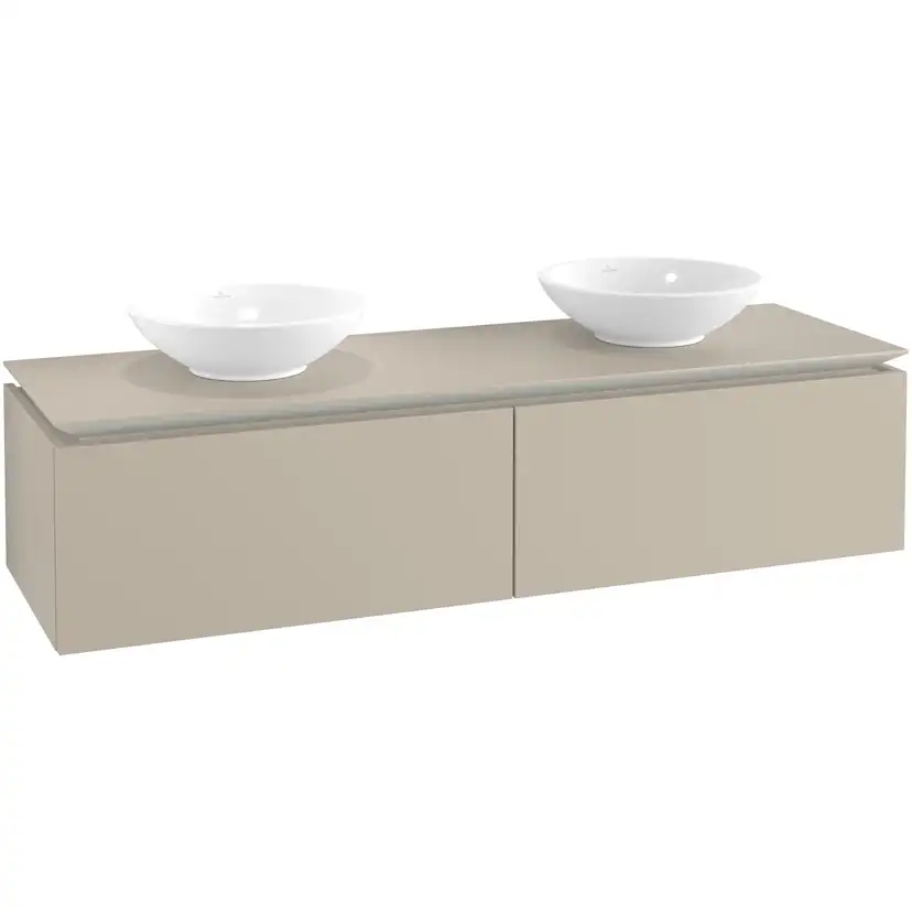 Tvättställsskåp Villeroy & Boch Legato Kompakt 1600 med 2 Lådor för Två Tvättställ från Memento