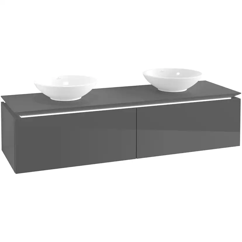 Tvättställsskåp Villeroy & Boch Legato Kompakt 1600 med 2 Lådor för Två Tvättställ från Memento