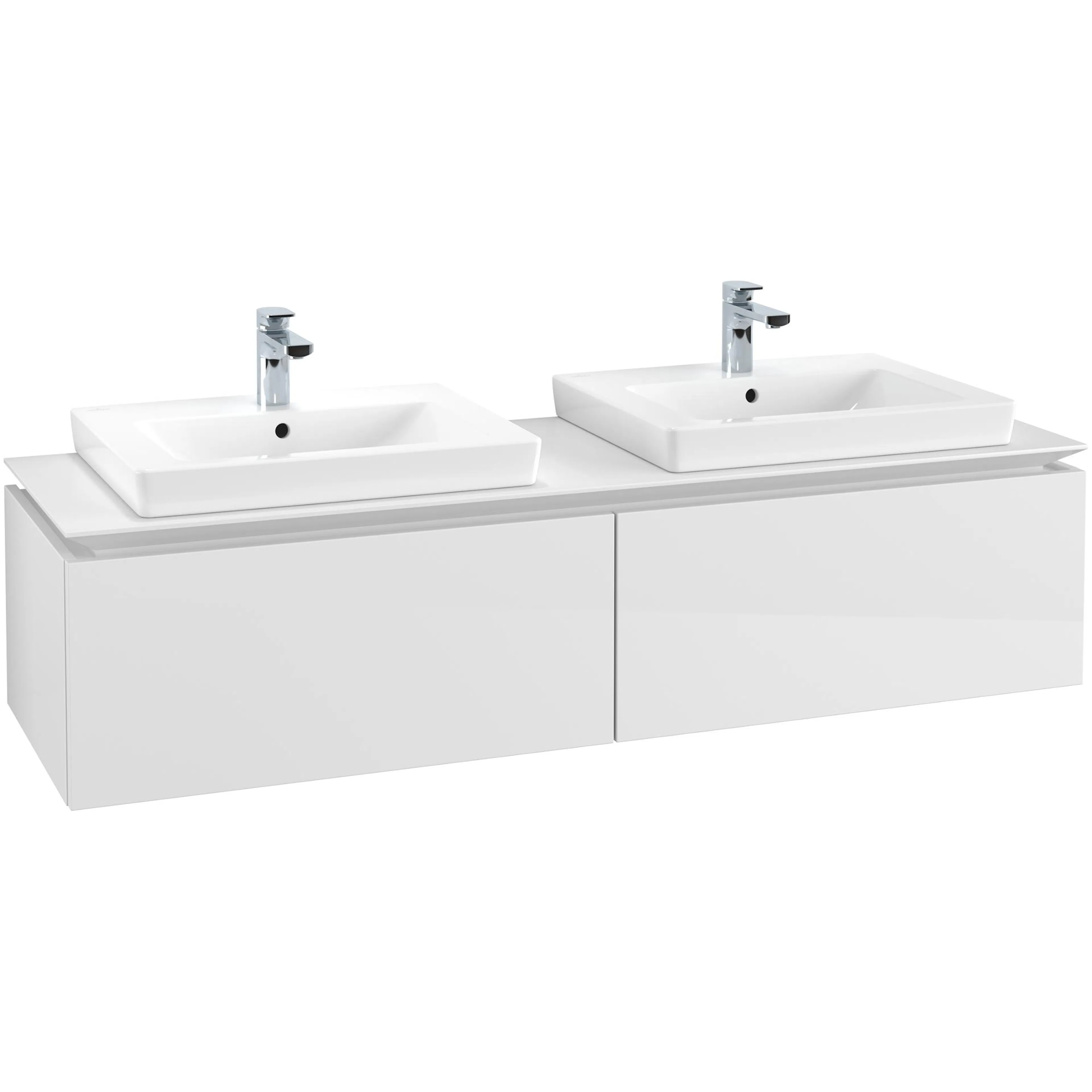 Tvättställsskåp Villeroy & Boch Legato Kompakt 1600 med 2 Lådor för Två Tvättställ från Finion & Subway