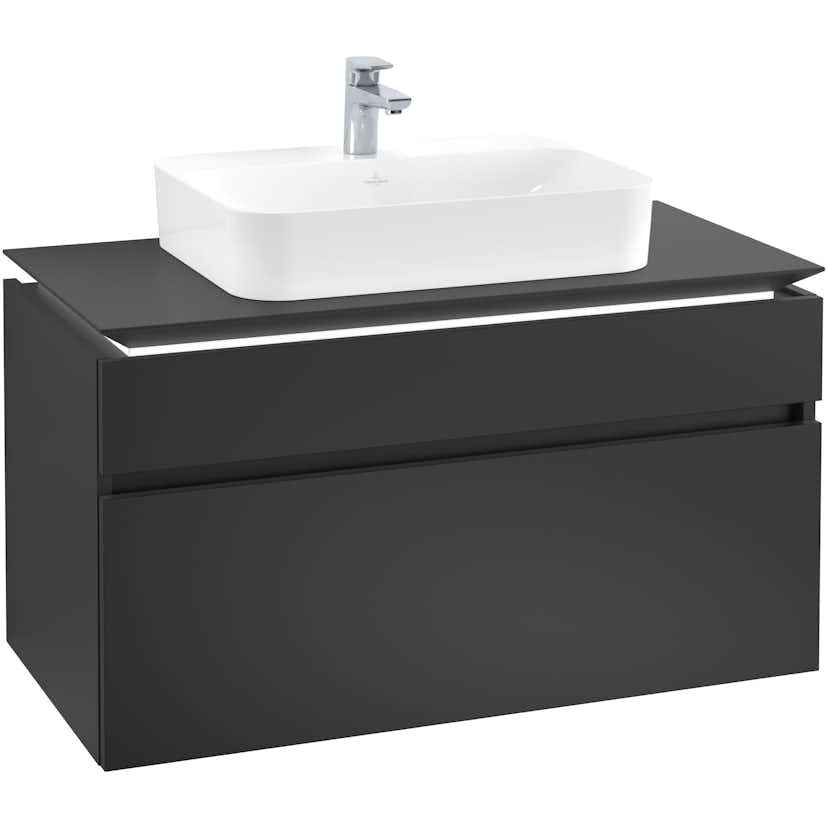 Tvättställsskåp Villeroy & Boch Legato med 2 Lådor för Ytmonterat Tvättställ från Finion & Memento