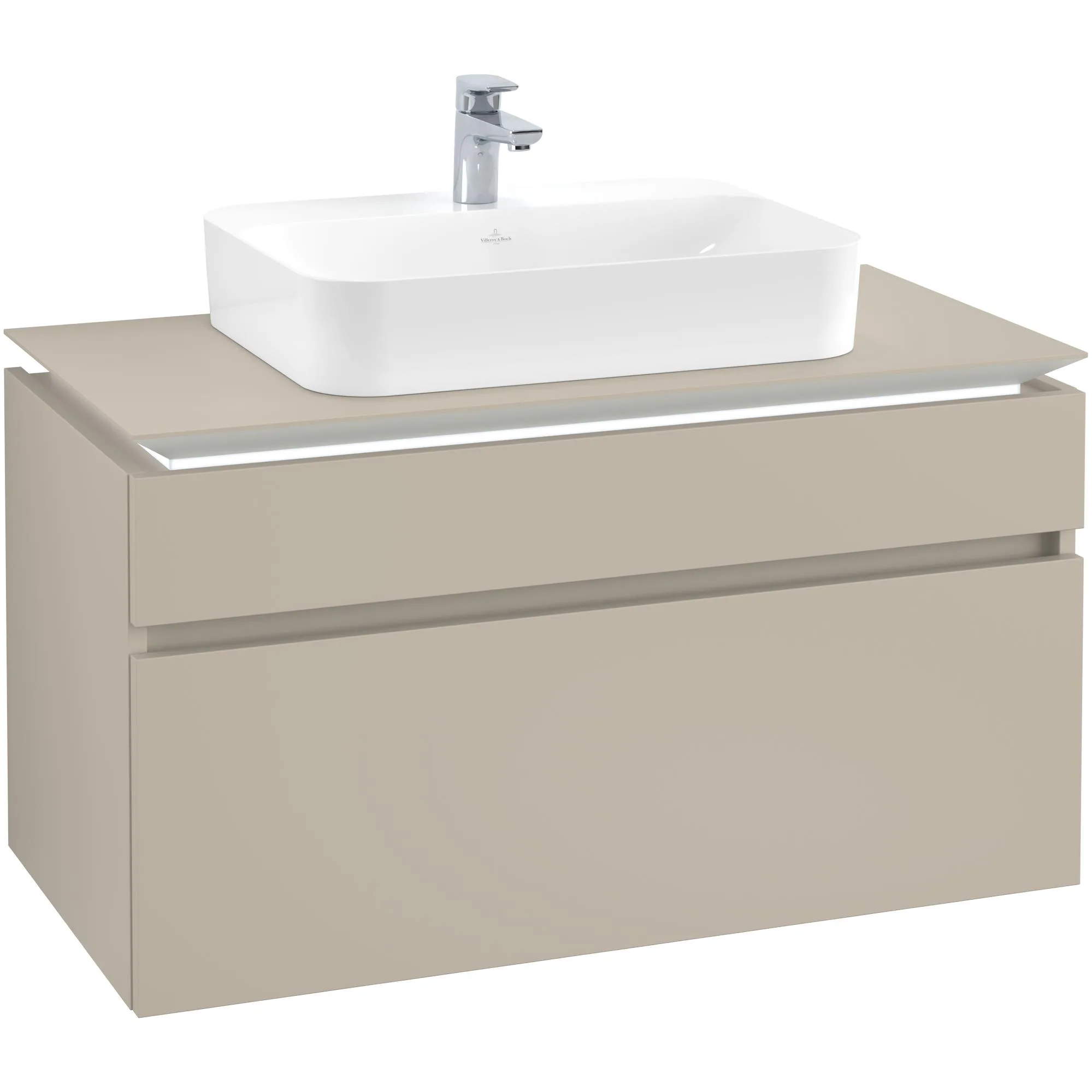 Tvättställsskåp Villeroy & Boch Legato med 2 Lådor för Ytmonterat Tvättställ från Finion & Memento