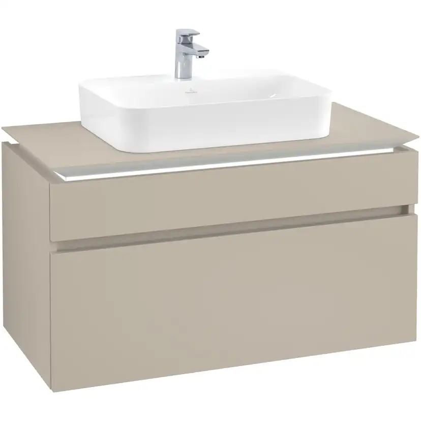 Tvättställsskåp Villeroy & Boch Legato med 2 Lådor för Ytmonterat Tvättställ från Finion & Memento