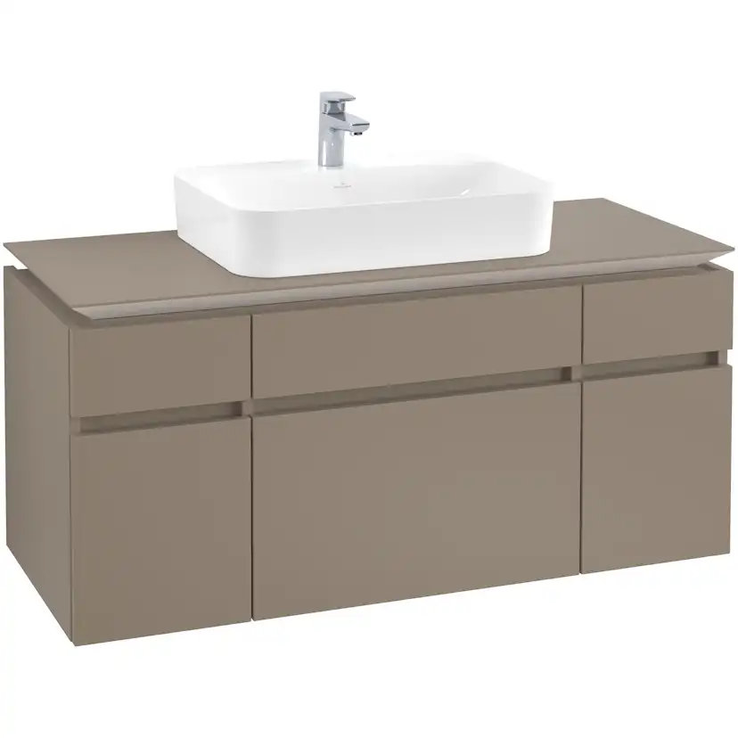 Tvättställsskåp Villeroy & Boch Legato med 5 Lådor för Ytmonterat Tvättställ från Finion & Memento