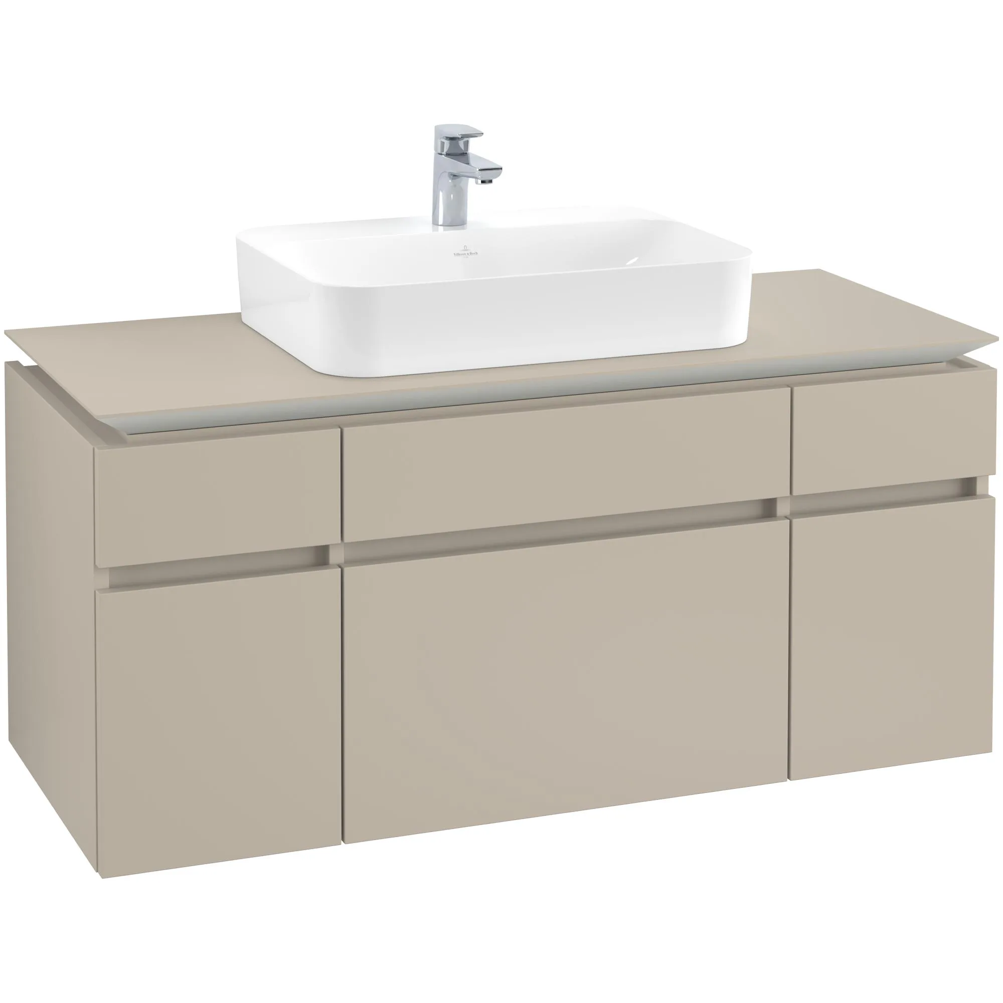 Tvättställsskåp Villeroy & Boch Legato med 5 Lådor för Ytmonterat Tvättställ från Finion & Memento