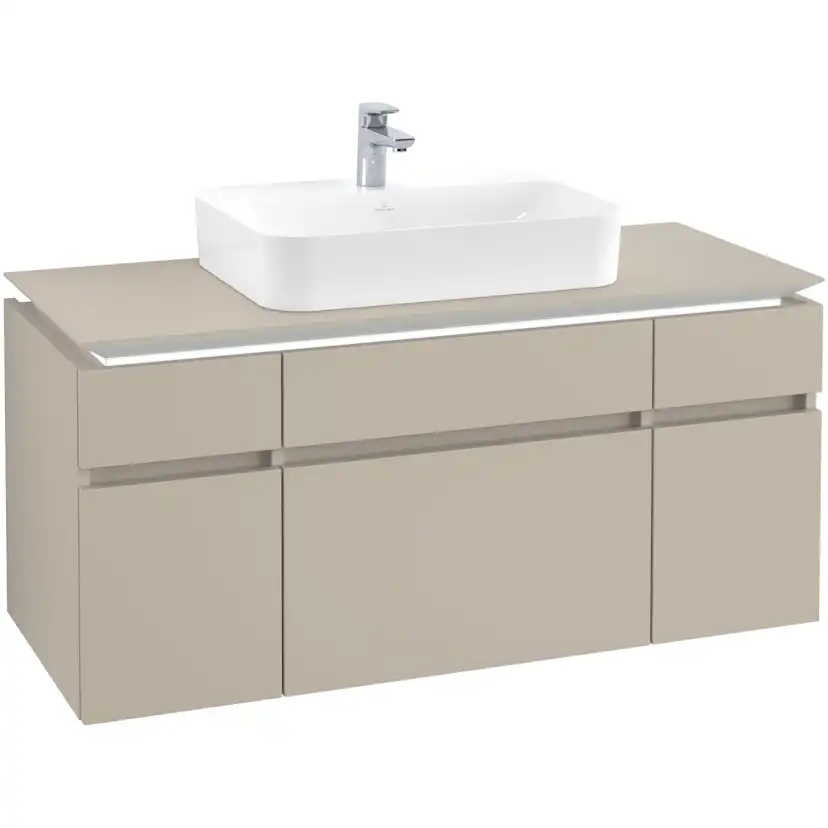 Tvättställsskåp Villeroy & Boch Legato med 5 Lådor för Ytmonterat Tvättställ från Finion & Memento