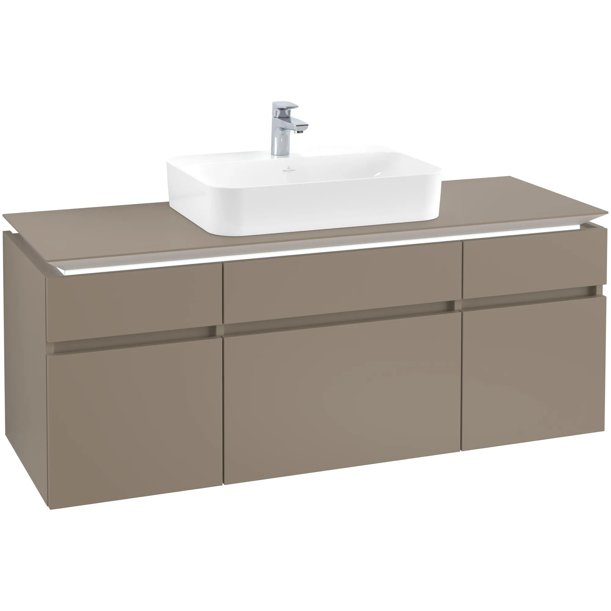 Tvättställsskåp Villeroy & Boch Legato med 5 Lådor för Ytmonterat Tvättställ från Finion & Memento