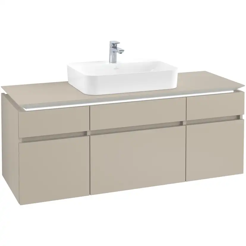 Tvättställsskåp Villeroy & Boch Legato med 5 Lådor för Ytmonterat Tvättställ från Finion & Memento