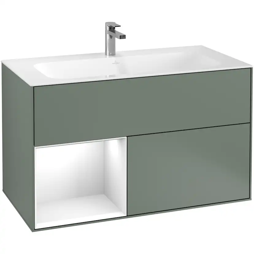 Tvättställsskåp Villeroy & Boch Finion med 2 Lådor och Hylla för Inbyggt Tvättställ