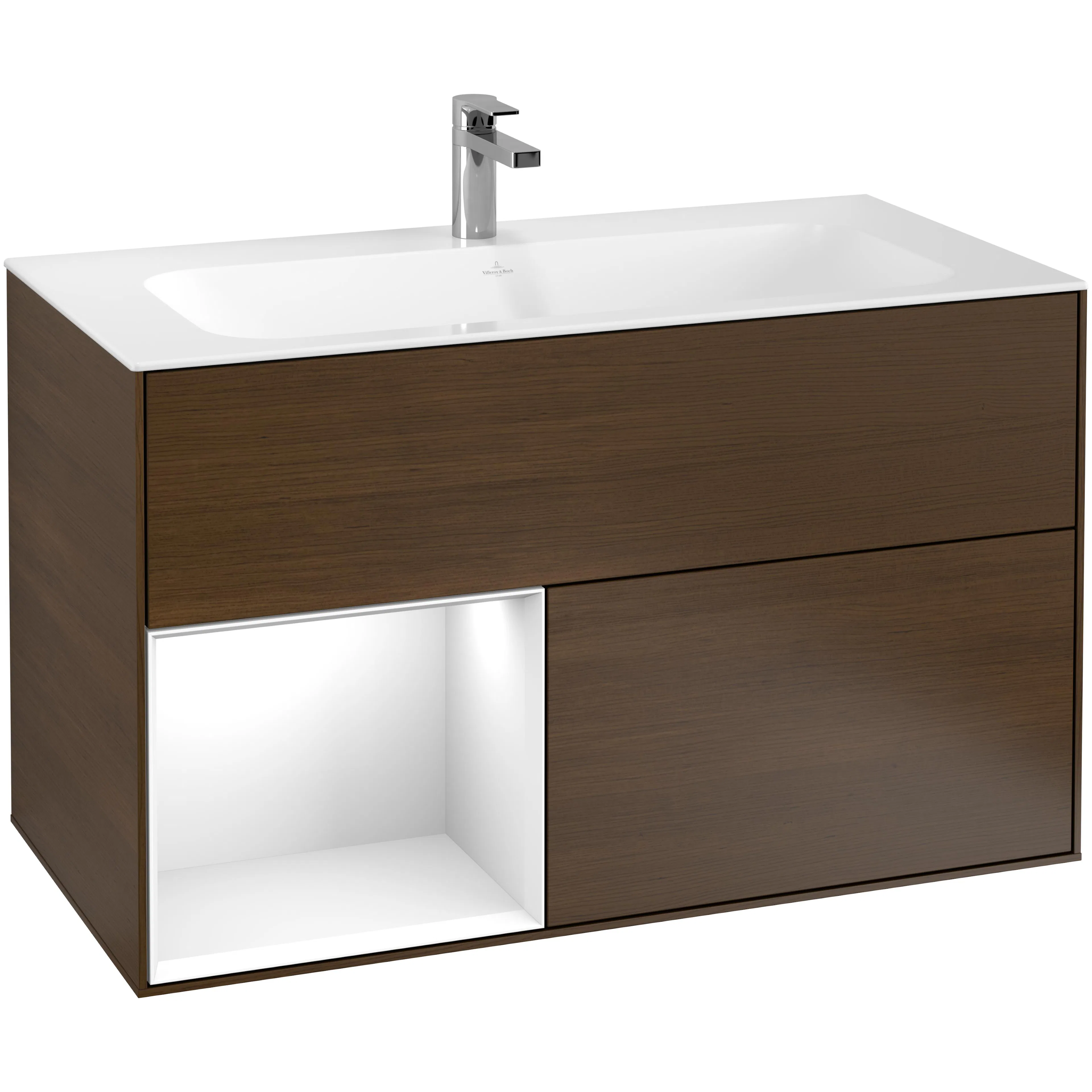 Tvättställsskåp Villeroy & Boch Finion med 2 Lådor och Hylla för Inbyggt Tvättställ