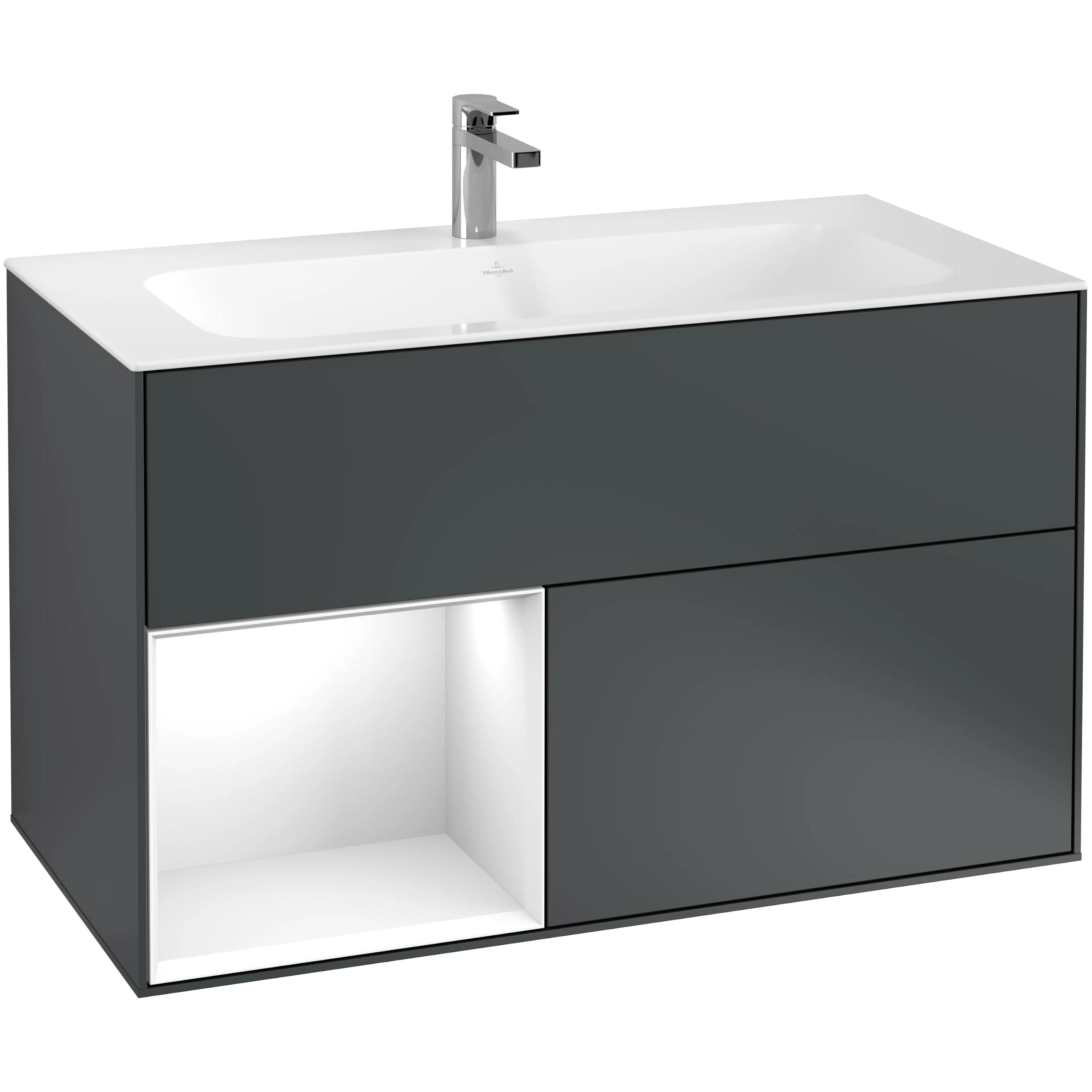 Tvättställsskåp Villeroy & Boch Finion med 2 Lådor och Hylla för Inbyggt Tvättställ