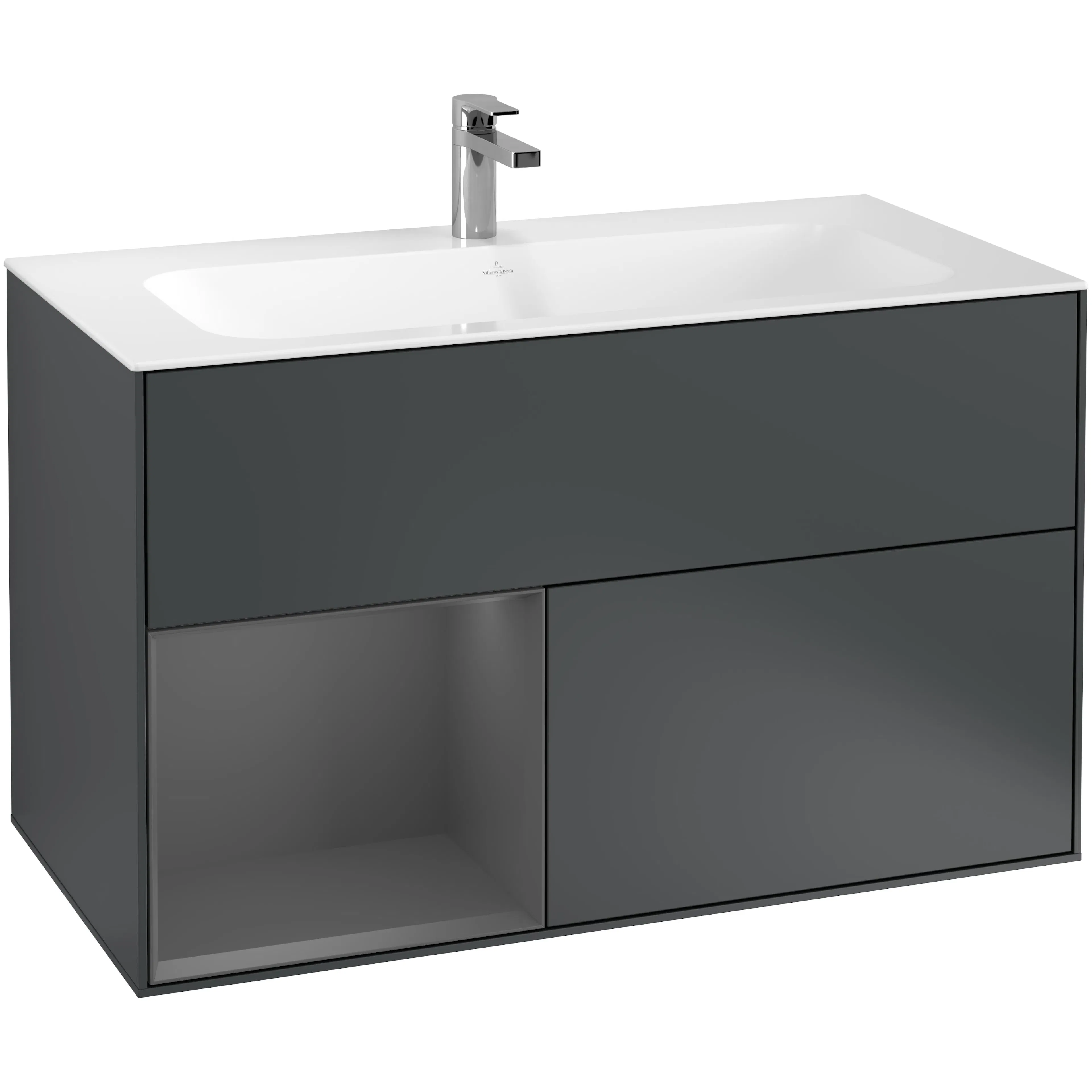 Tvättställsskåp Villeroy & Boch Finion med 2 Lådor och Hylla för Inbyggt Tvättställ