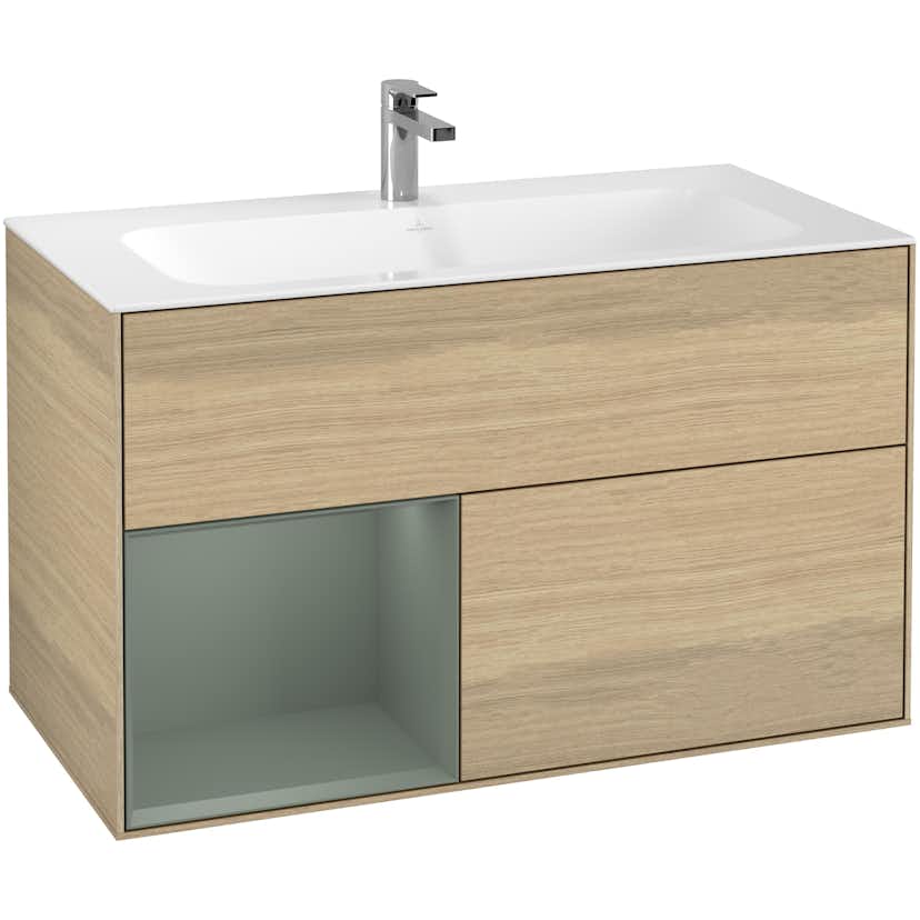 Tvättställsskåp Villeroy & Boch Finion med 2 Lådor och Hylla för Inbyggt Tvättställ