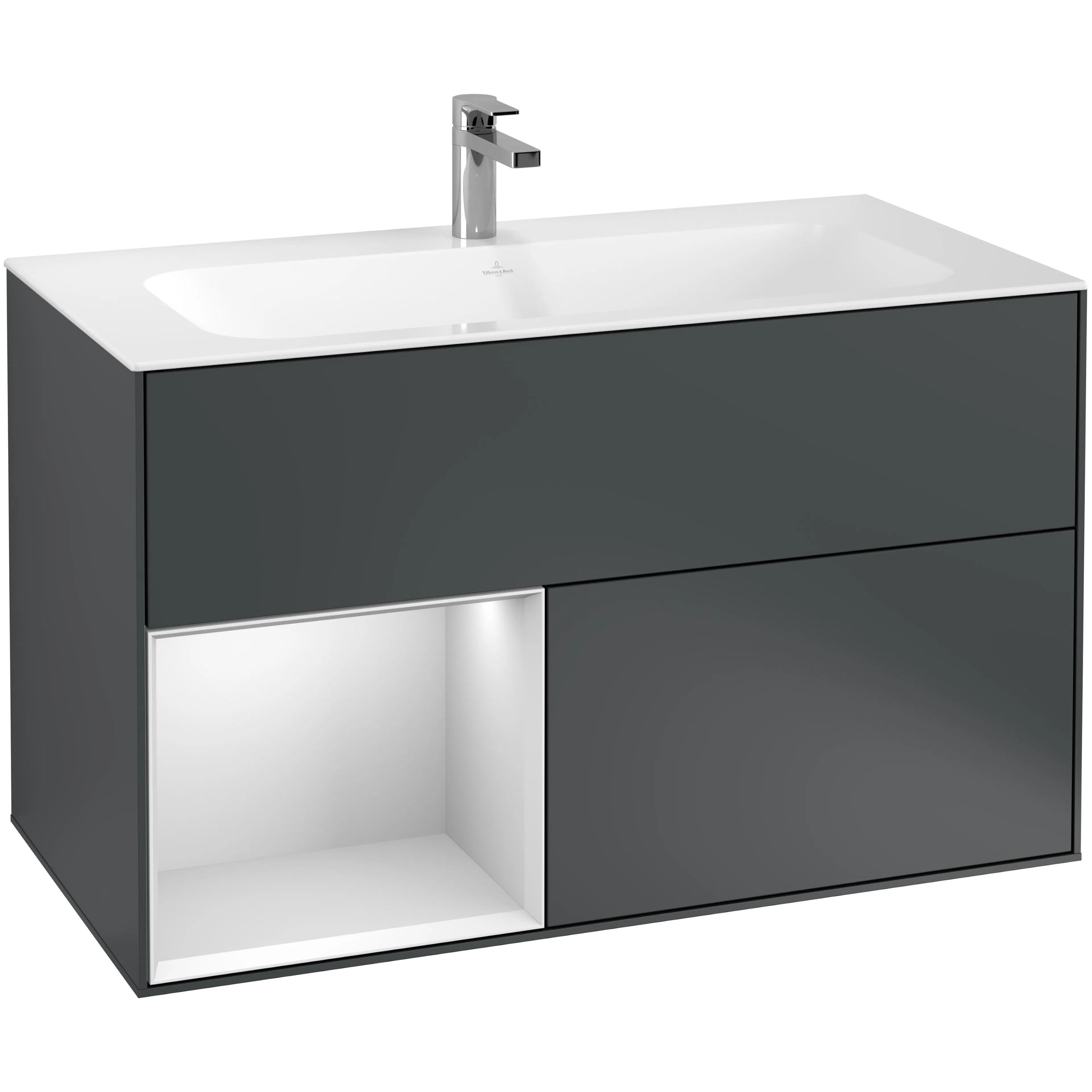 Tvättställsskåp Villeroy & Boch Finion med 2 Lådor och Hylla för Inbyggt Tvättställ