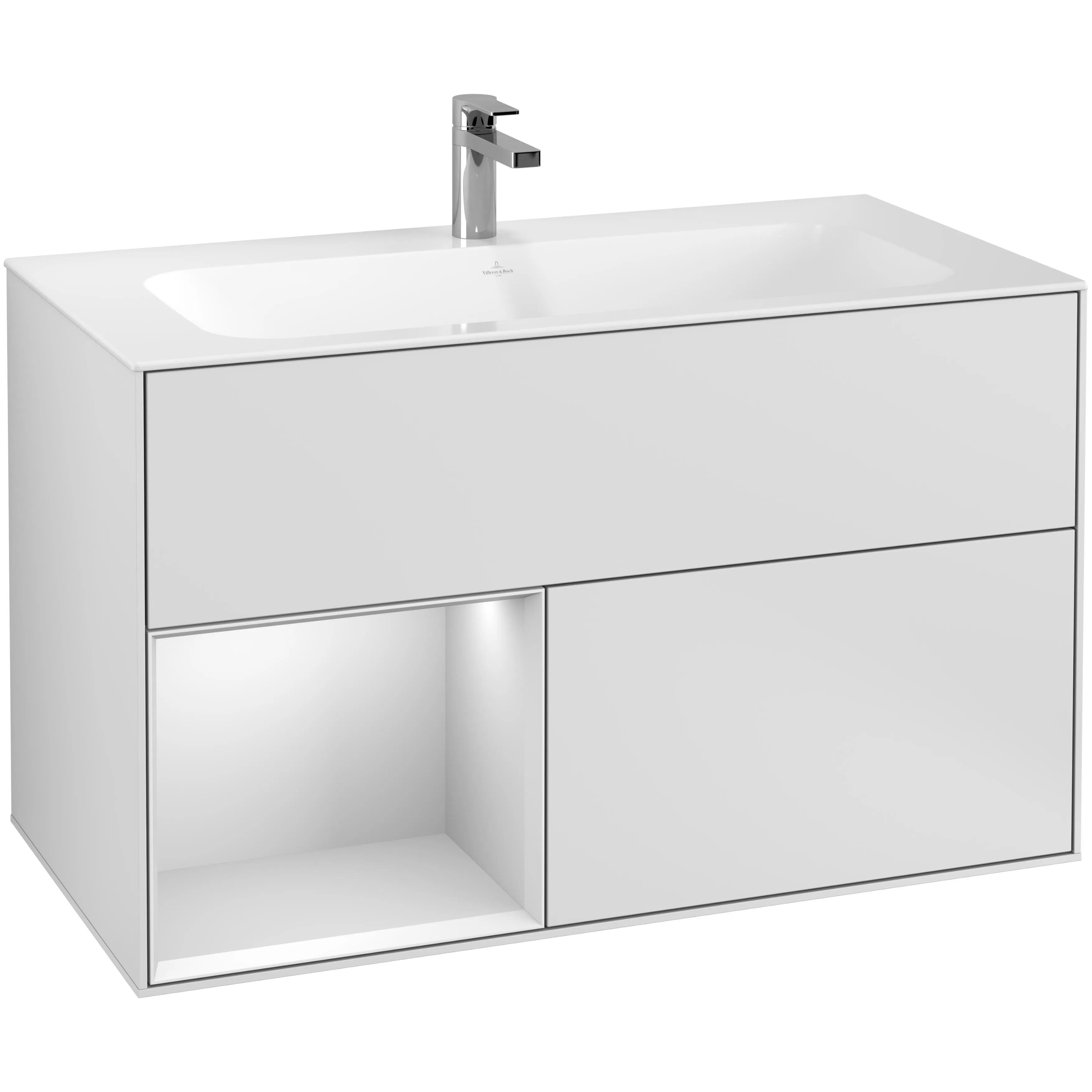 Tvättställsskåp Villeroy & Boch Finion med 2 Lådor och Hylla för Inbyggt Tvättställ