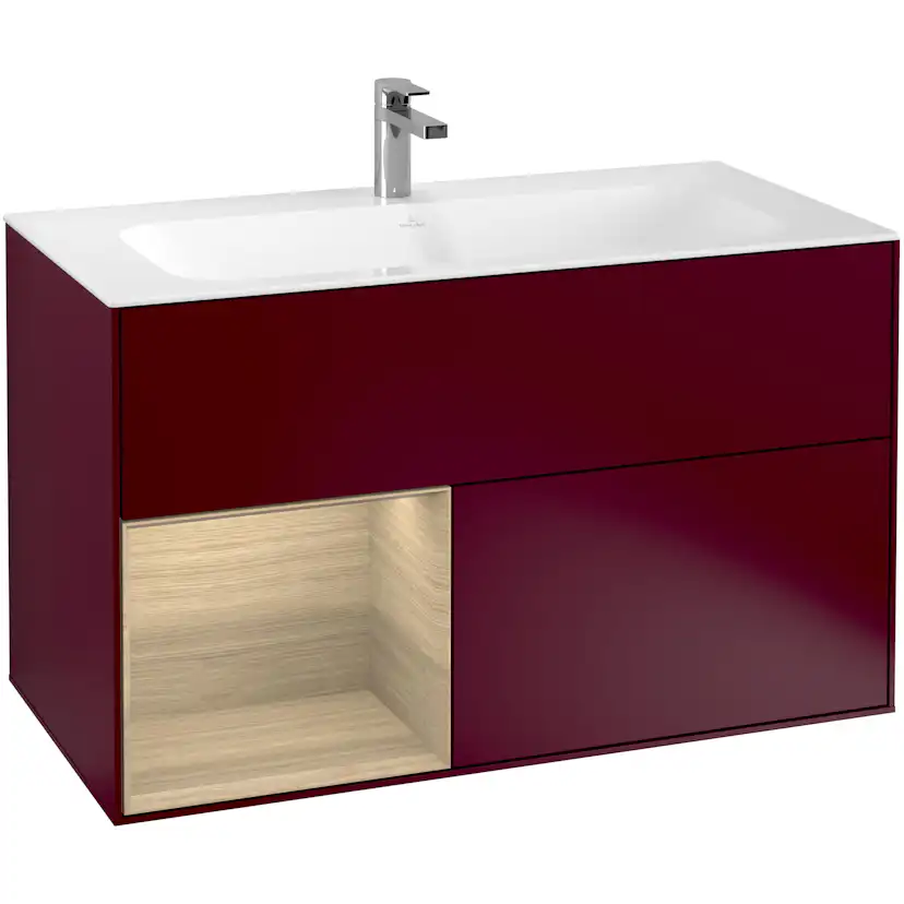 Tvättställsskåp Villeroy & Boch Finion med 2 Lådor och Hylla för Inbyggt Tvättställ