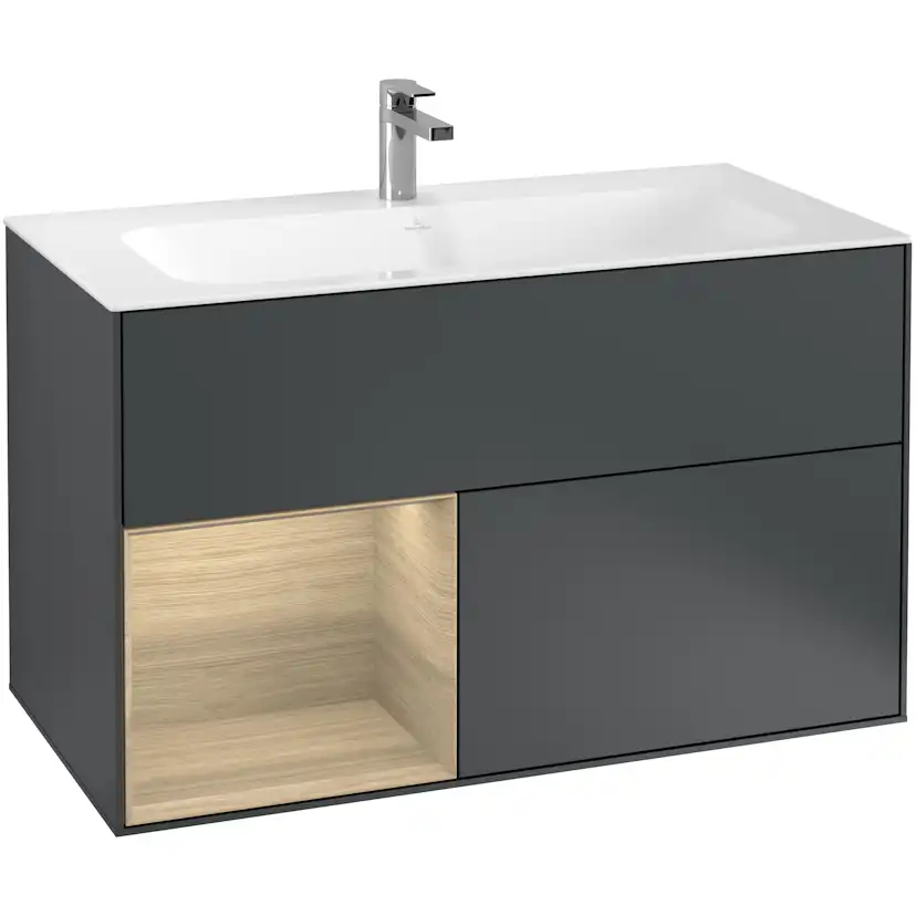 Tvättställsskåp Villeroy & Boch Finion med 2 Lådor och Hylla för Inbyggt Tvättställ