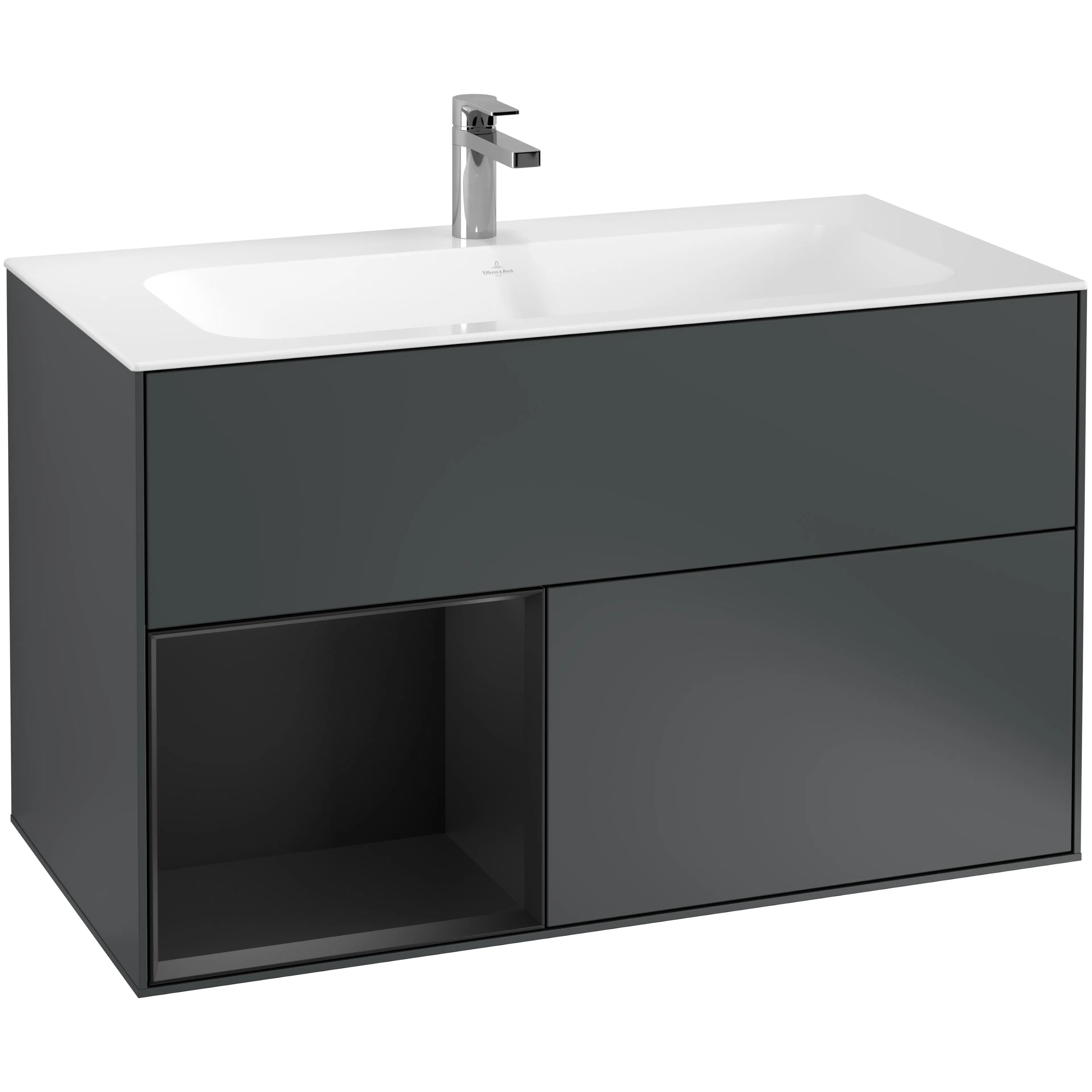 Tvättställsskåp Villeroy & Boch Finion med 2 Lådor och Hylla för Inbyggt Tvättställ