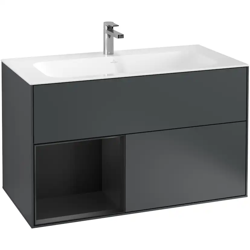 Tvättställsskåp Villeroy & Boch Finion med 2 Lådor och Hylla för Inbyggt Tvättställ