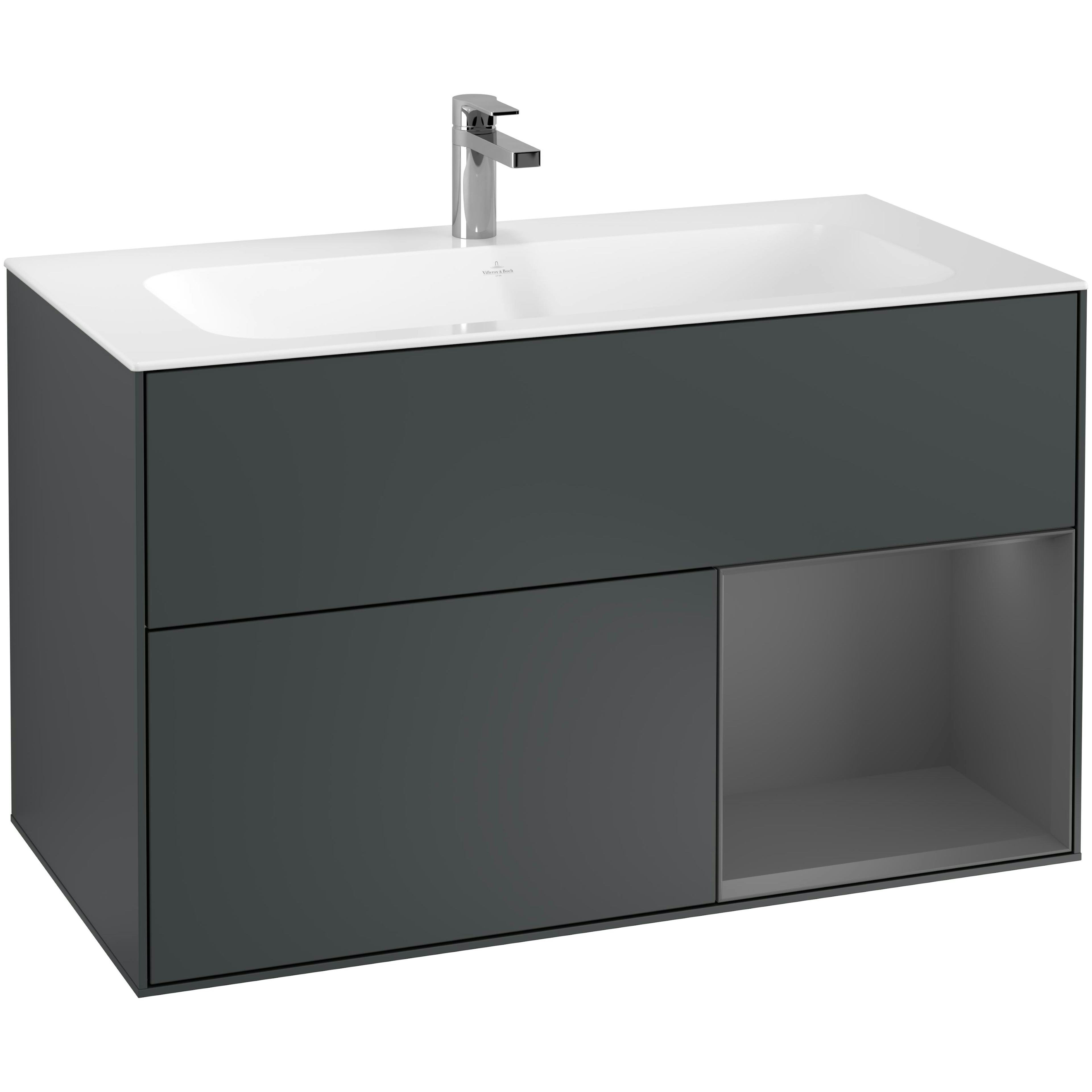 Tvättställsskåp Villeroy & Boch Finion med 2 Lådor och Hylla för Inbyggt Tvättställ