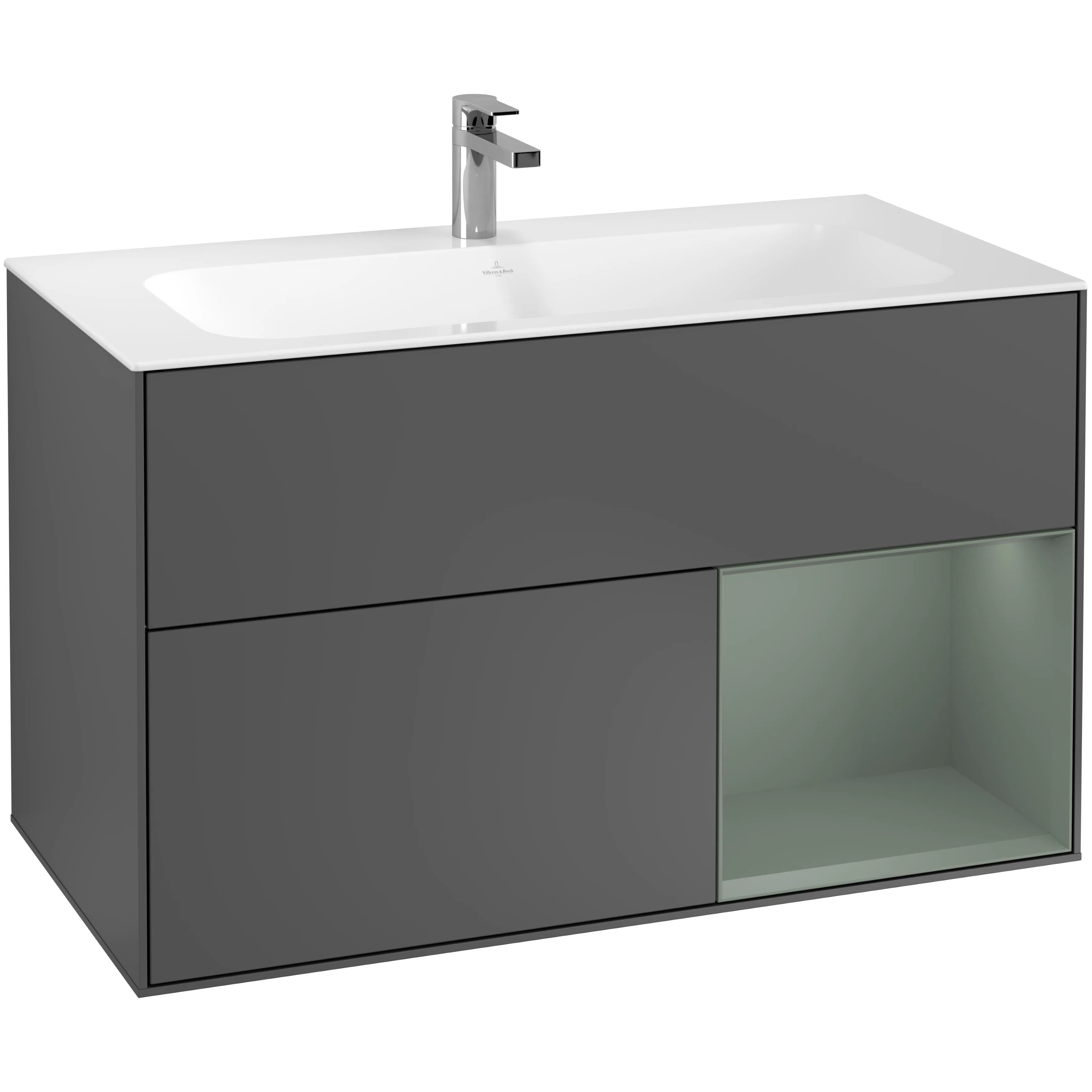 Tvättställsskåp Villeroy & Boch Finion med 2 Lådor och Hylla för Inbyggt Tvättställ