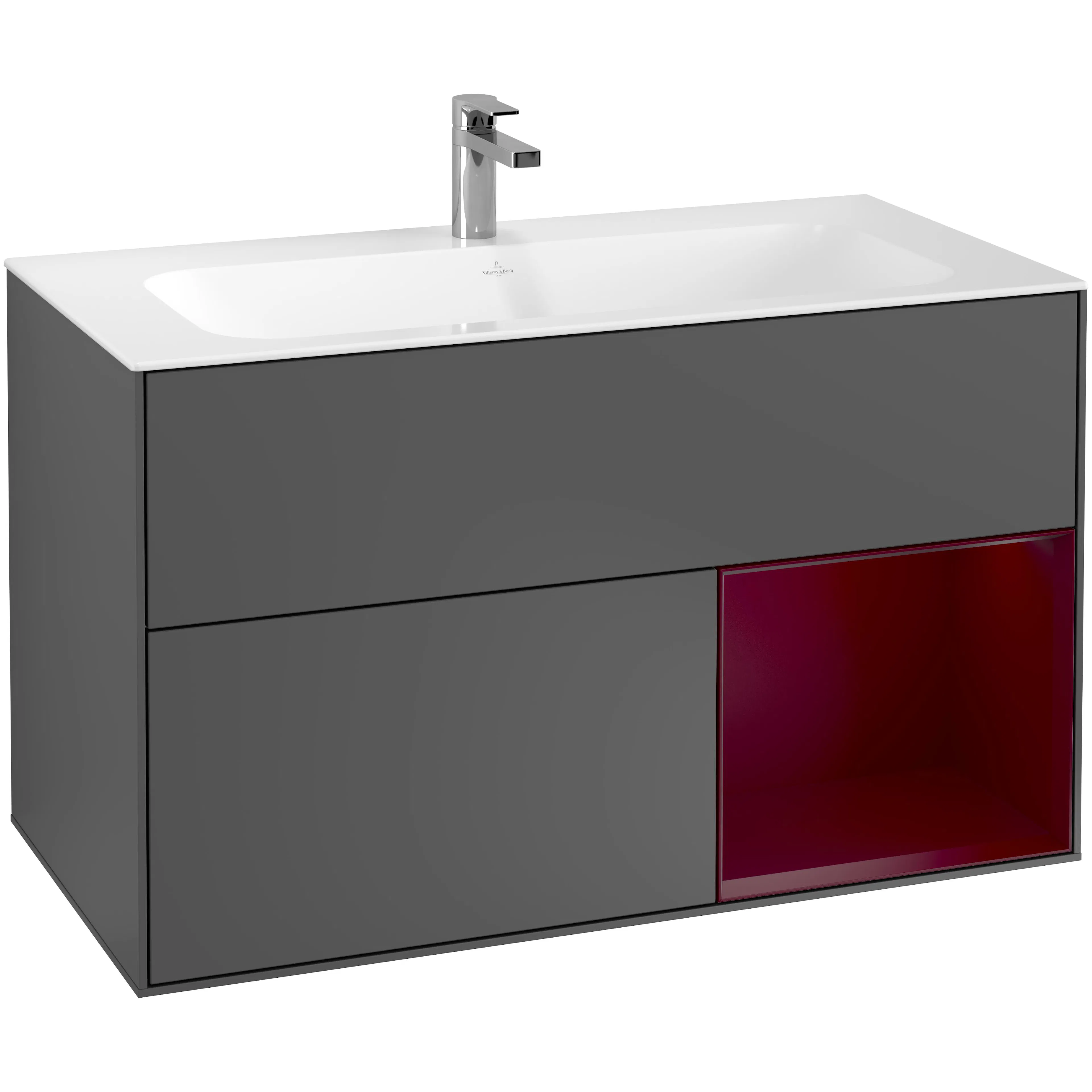 Tvättställsskåp Villeroy & Boch Finion med 2 Lådor och Hylla för Inbyggt Tvättställ